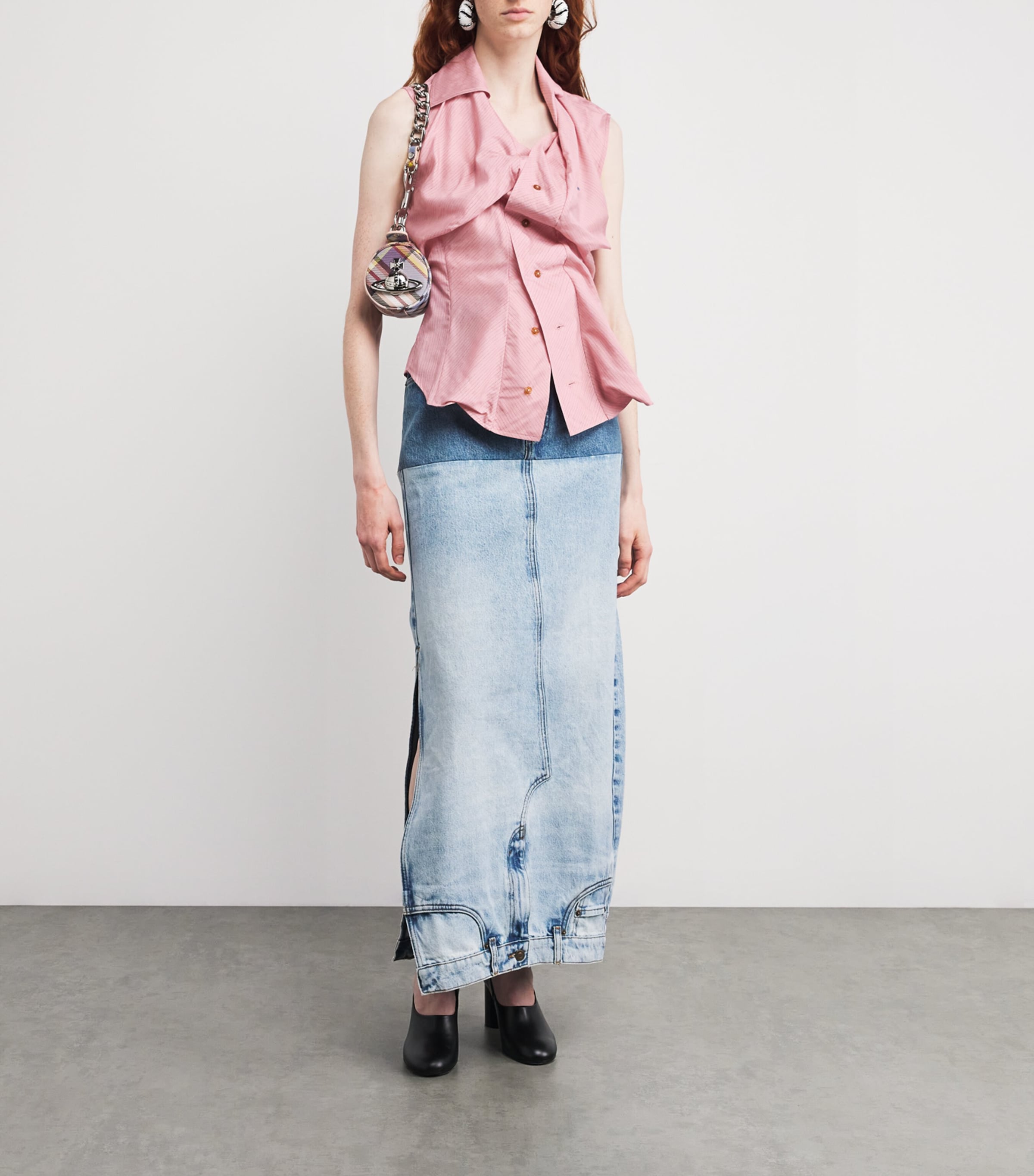Vivienne Westwood Striped Sleeveless Drunken Shirt | Harrods UK