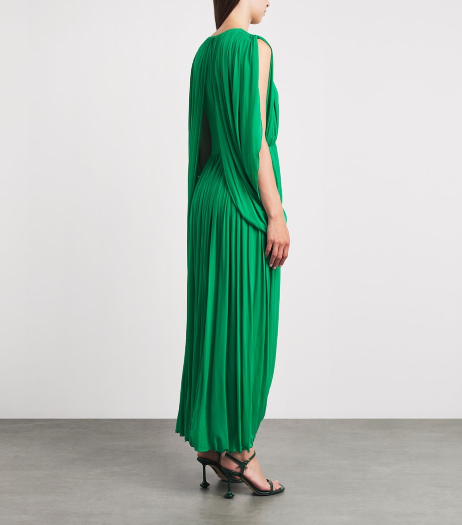 kahlo maxi dress Kahlo Puffed Ruffle Neckline Maxi Dress White