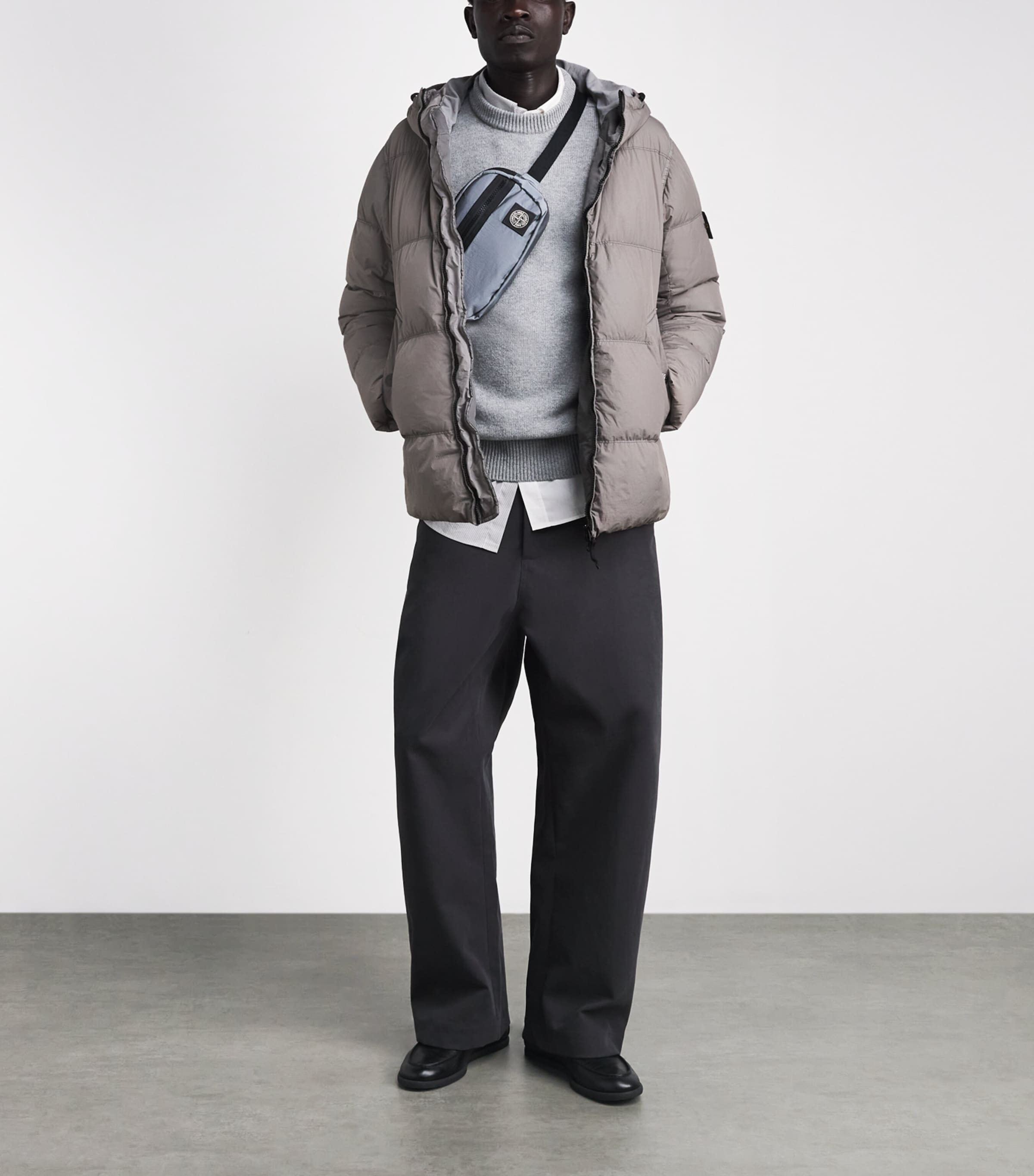 Stone Island Mens Crinkle Reps NY Puffer Jacket Image 2