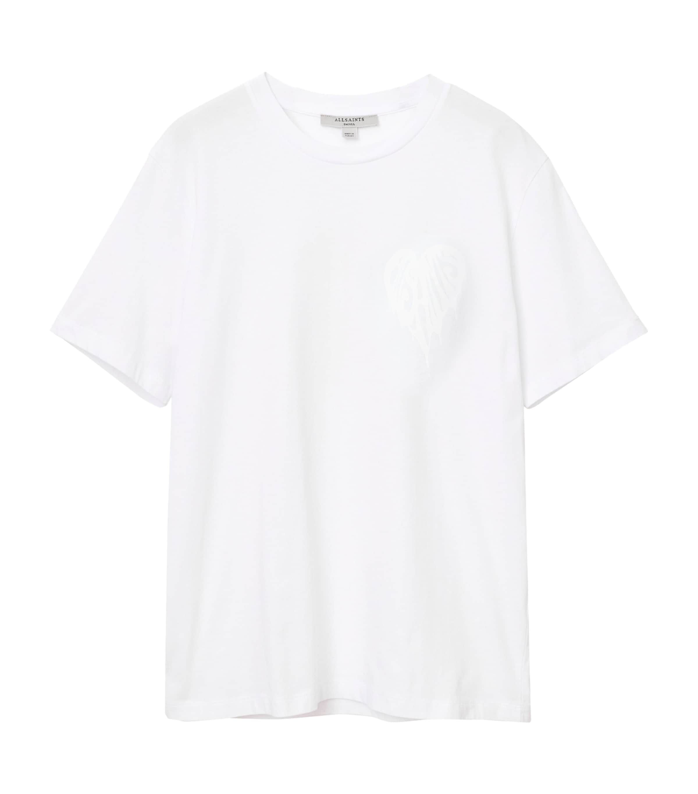 Allsaints Organic Cotton Poster Graphic T-shirt In White