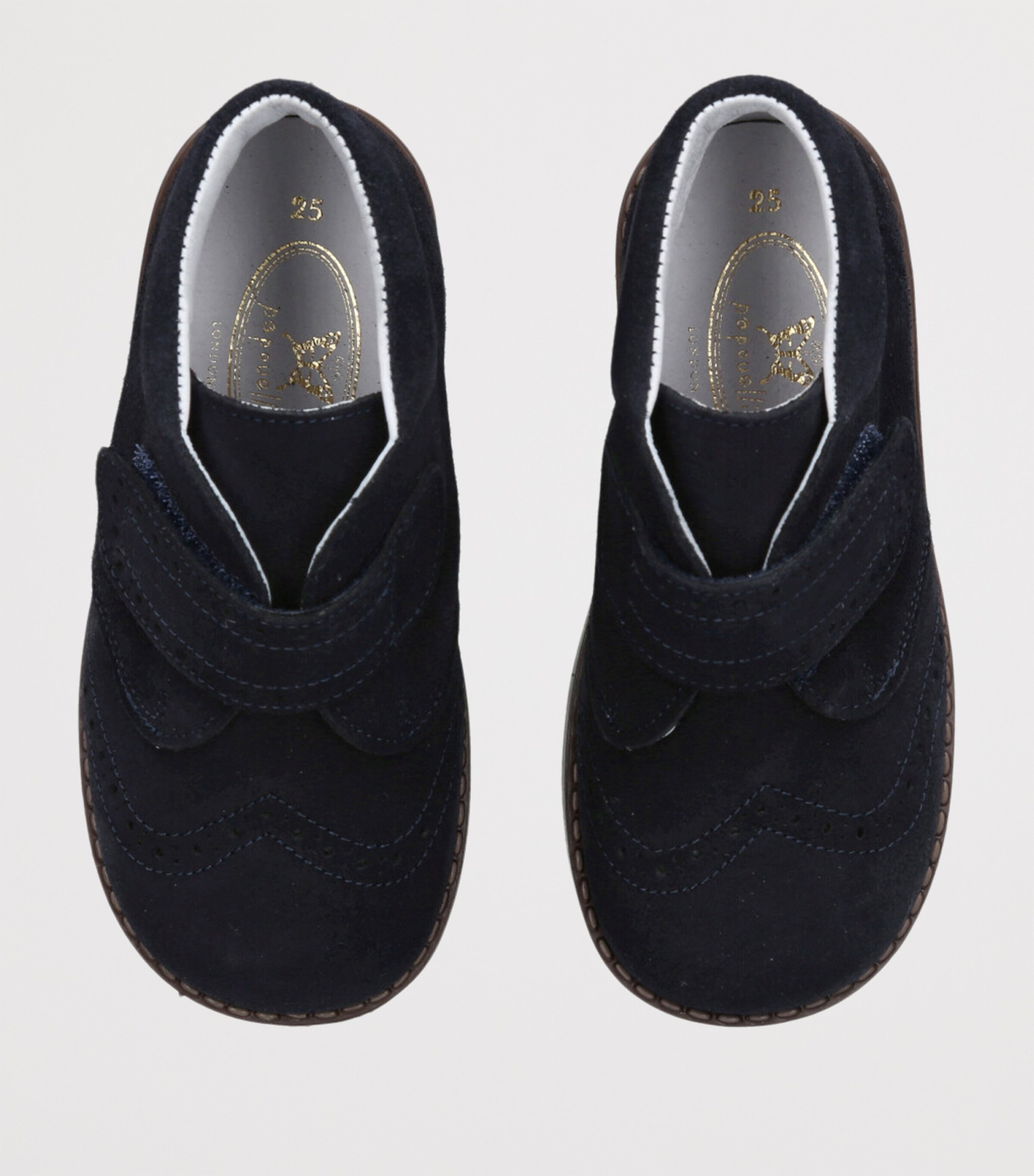 papouelli Suede Jimmy Boots Navy Image 4