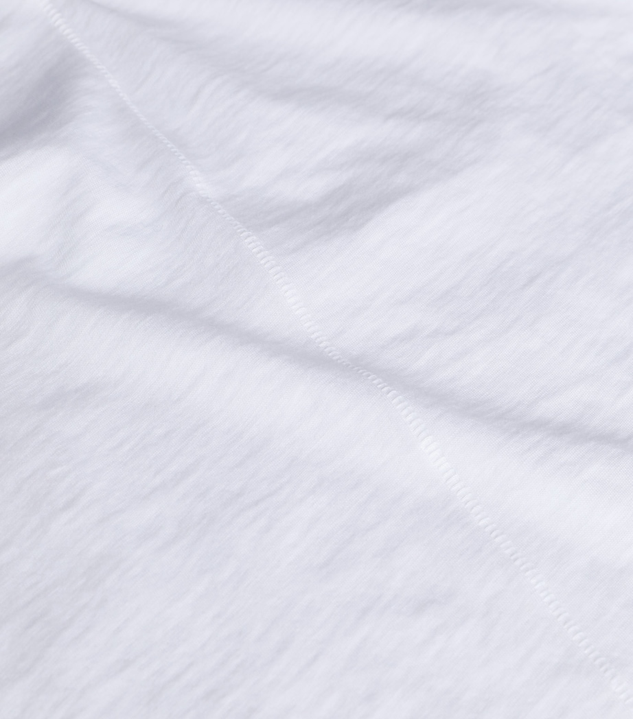 Womens Bright White Round Neck Cotton-jersey T-shirt BRIGHT WHITE W Image 5