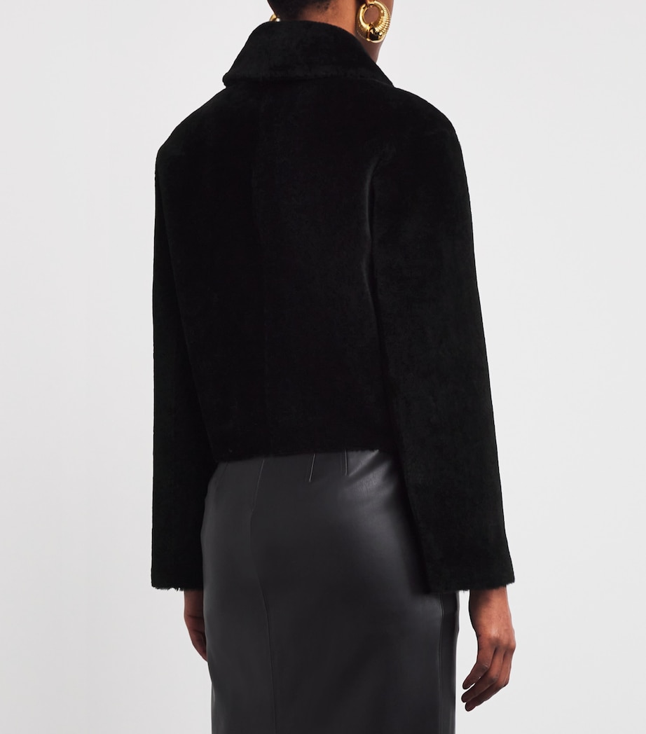 Shearling Reversible Alloway Jacket BLACK Image 4
