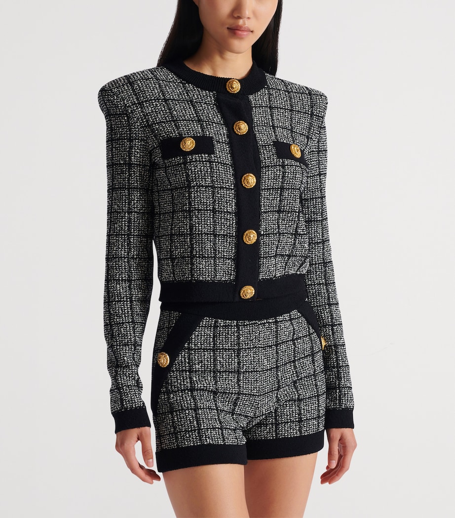 Tweed Check Cardigan EER NOIR/NATUREL Image 5