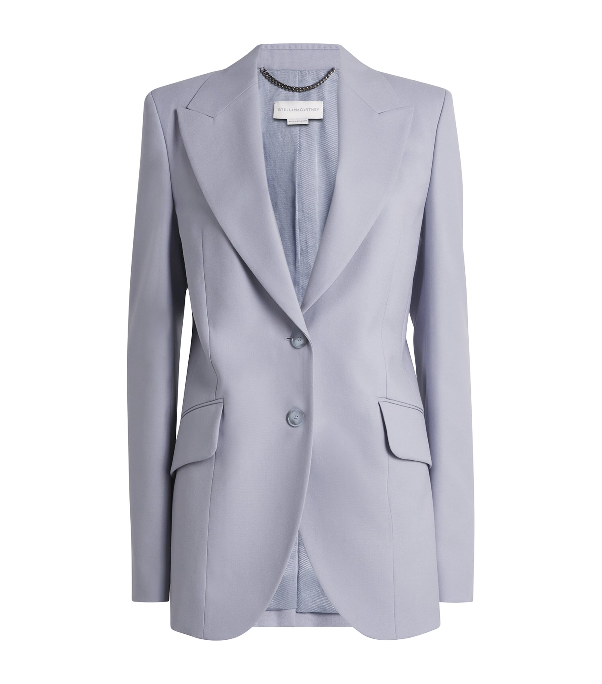 Stella Mccartney Wool Single-breasted Blazer In Blue