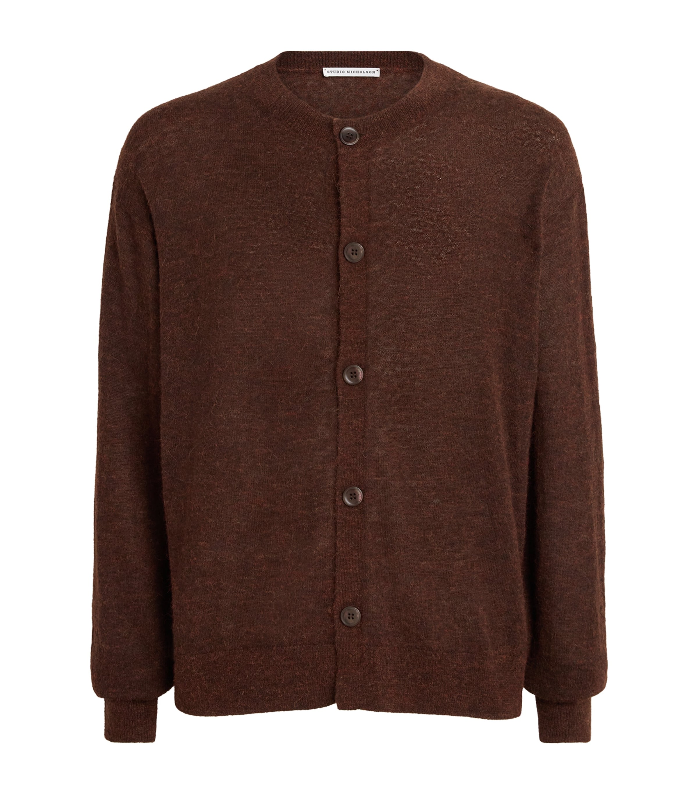 Studio Nicholson Mens Andres Cardigan Chestnut Image 1