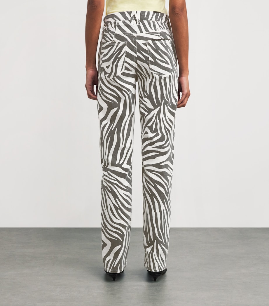 Zebra Good Icon Straight Jeans 002CLOUD WHITE ZEBRA Image 4