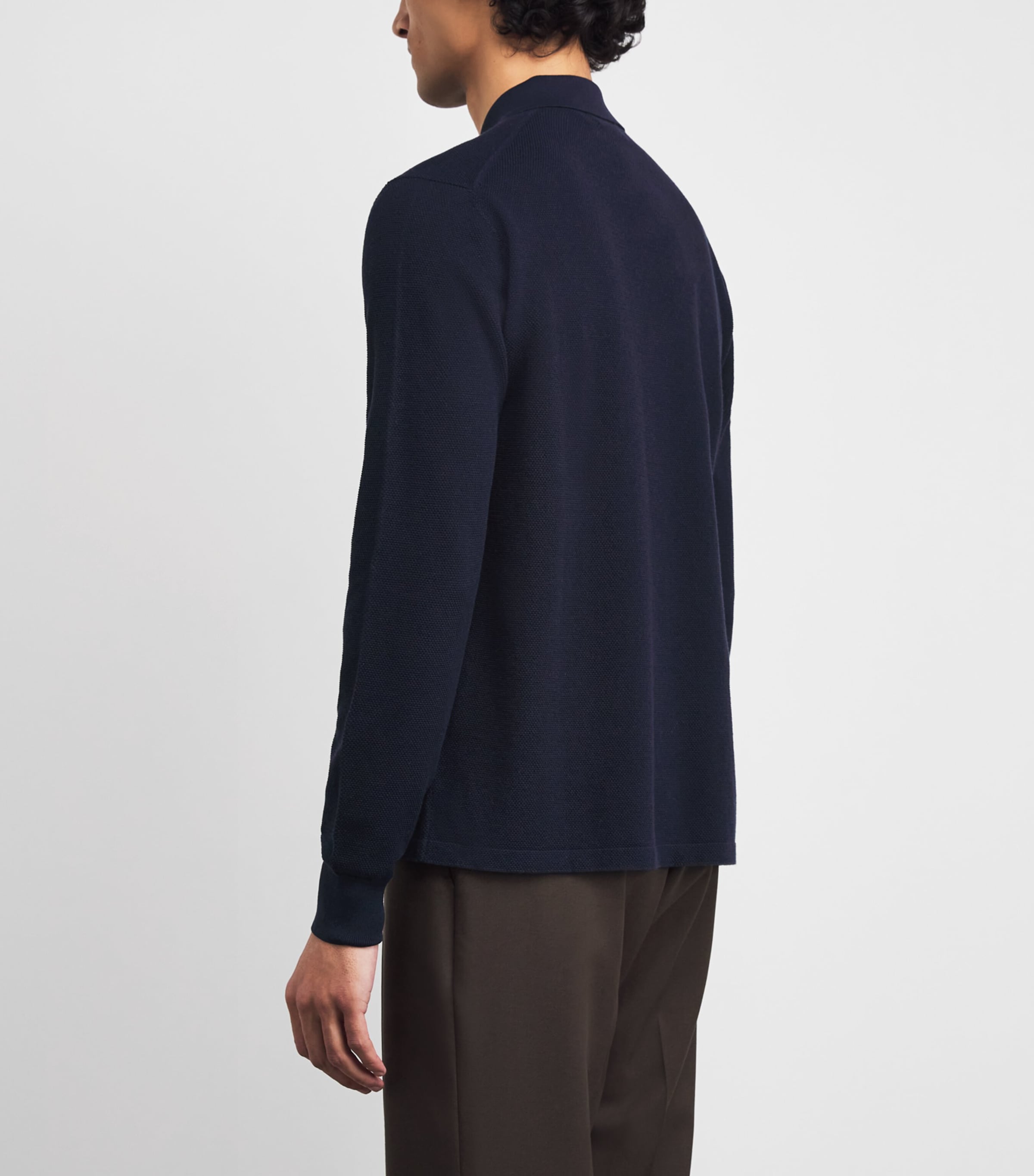 Silk-Blend Cardigan NAVY Image 4