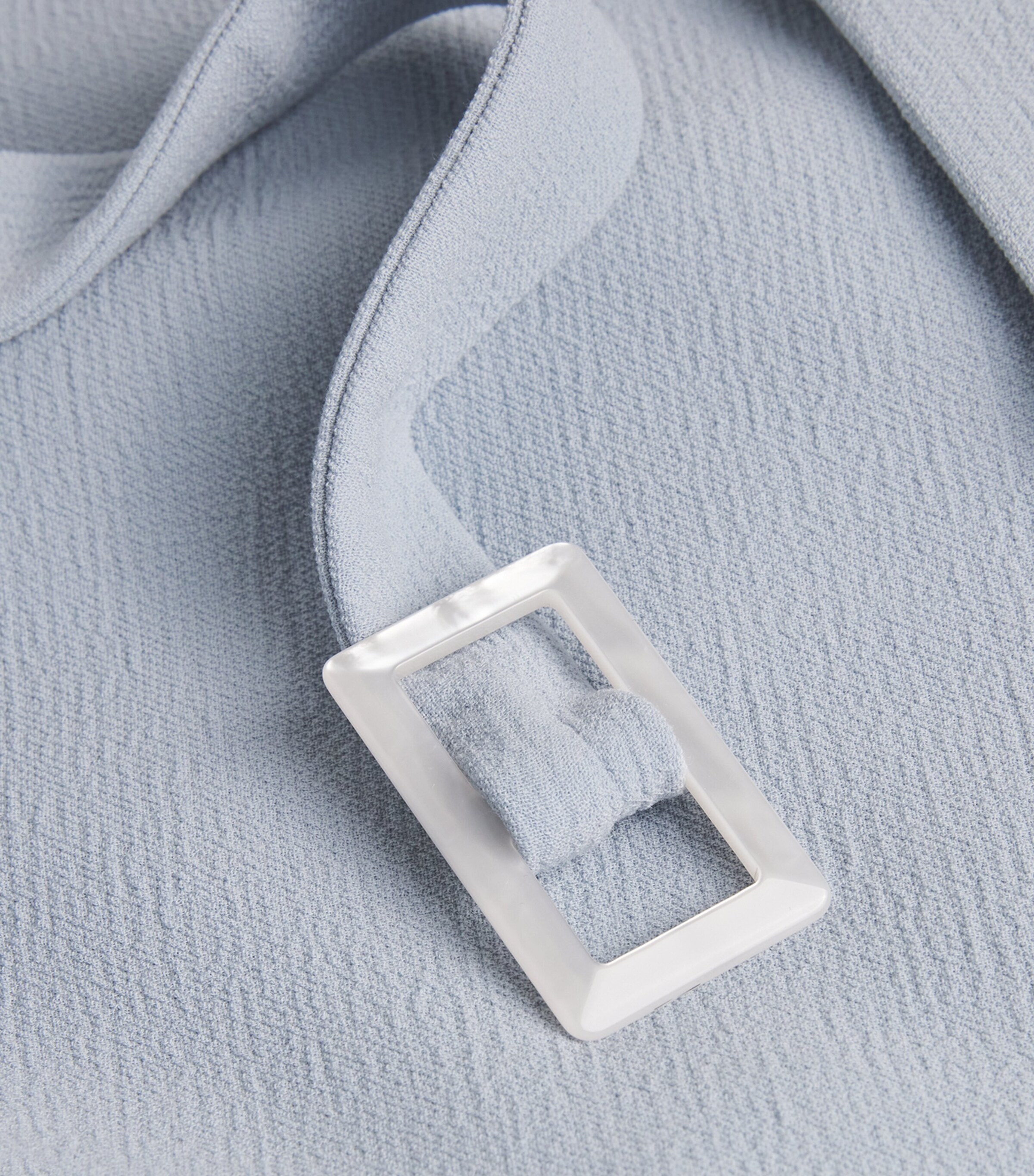 Stretch-Virgin Wool Midi Shift Dress GREY Image 5