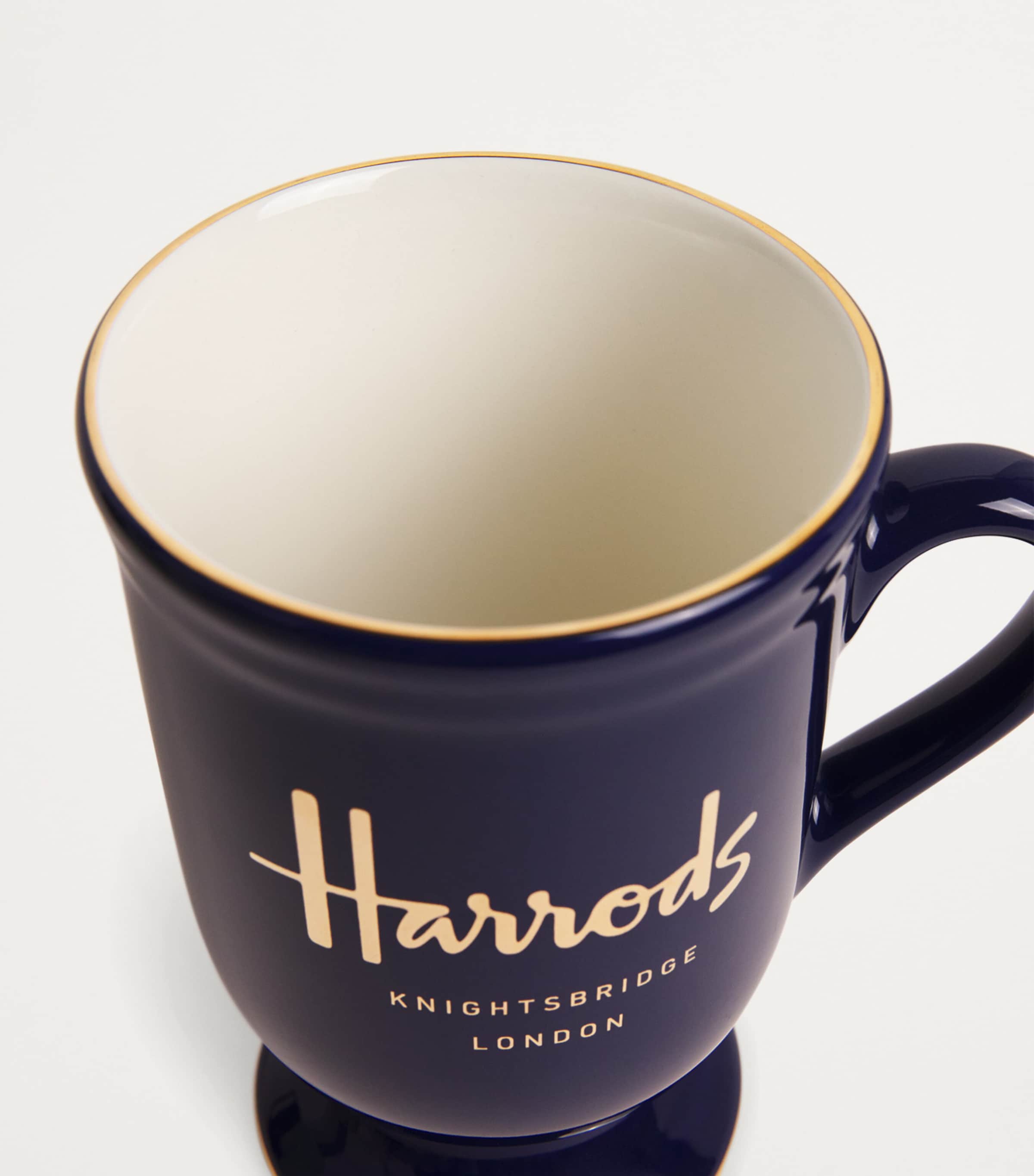 Harrods Pedestal Mug Navy Image 4