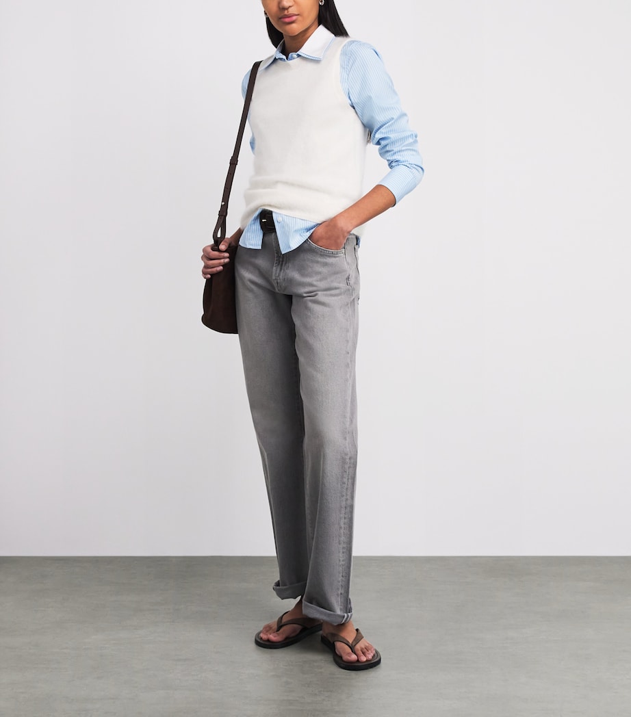 Rag & Bone Womens Stripe Dayton Shirt Pblus Image 2