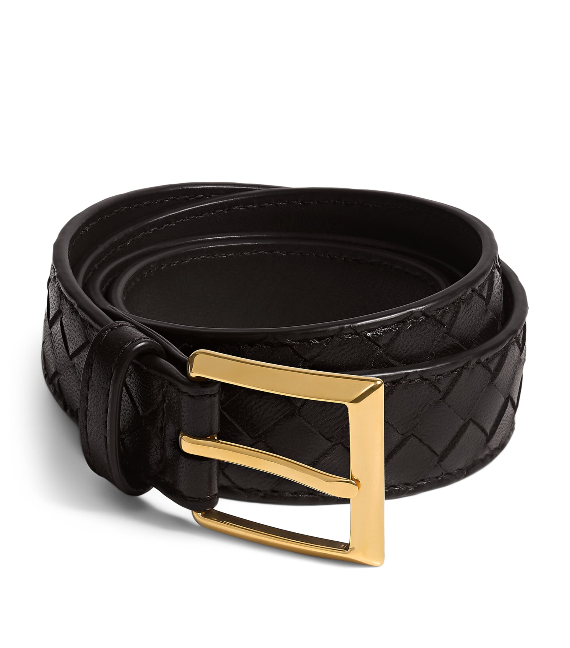 Bottega Veneta Calfskin Intrecciato Piccolo Belt Image 1
