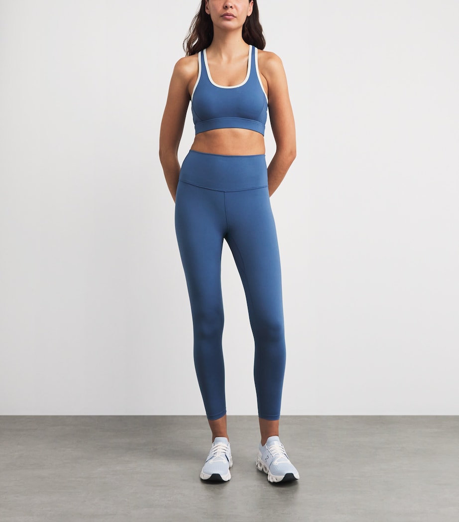 Varley Womens FreeSoft High-Rise Sports Leggings Bijou Blue Image 2