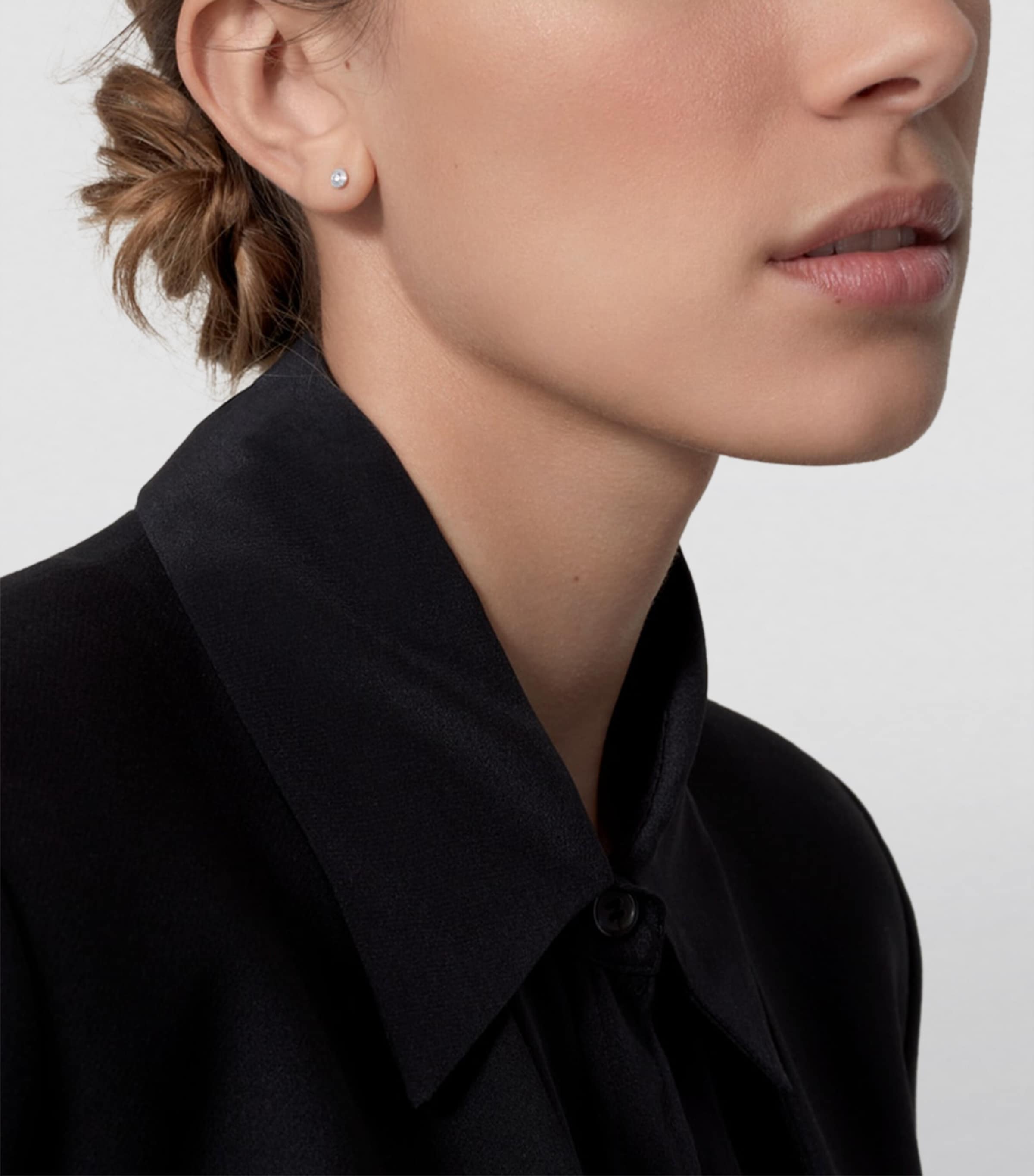 White Gold and Diamond Cartier d'Amour Earrings WHITE GOLD Image 4