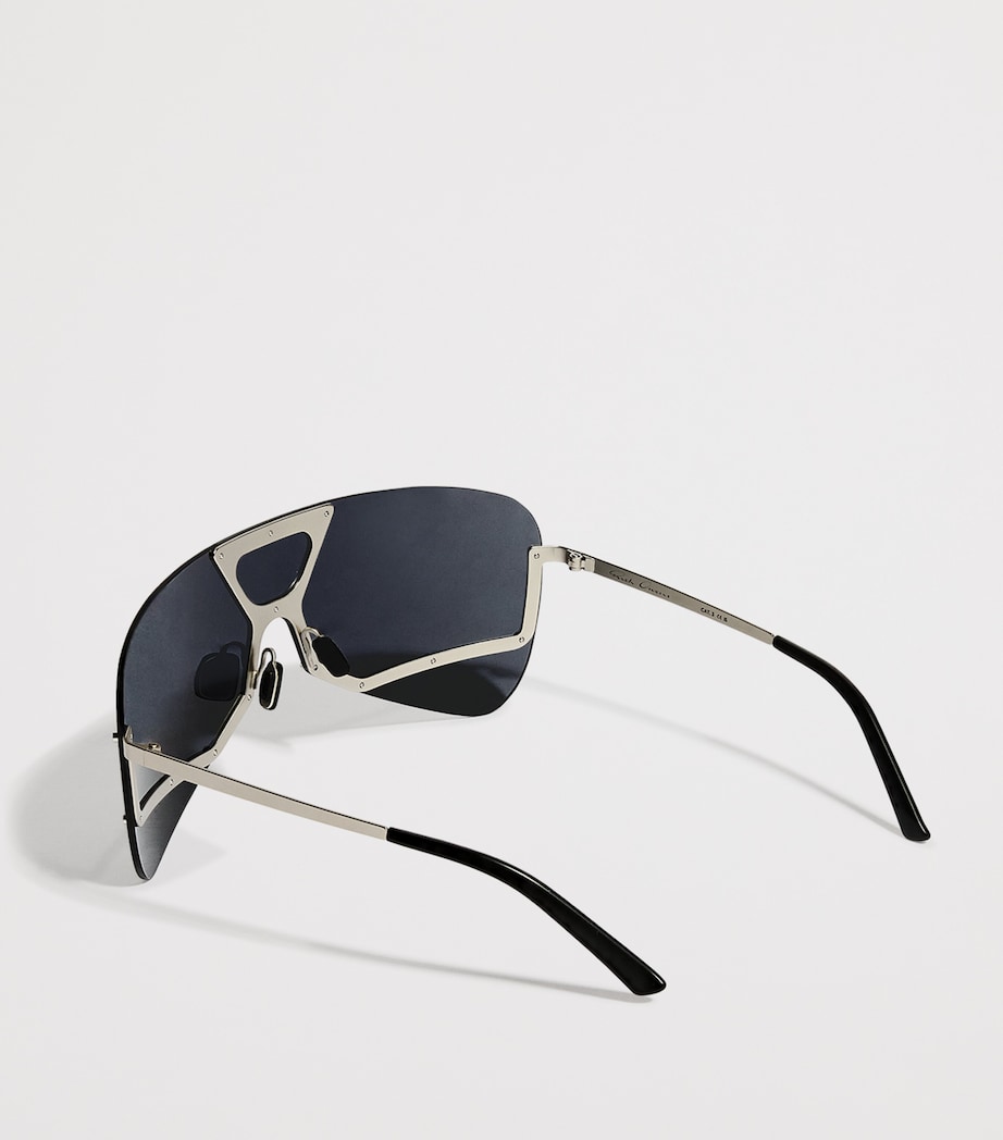 Rick Owens Shield Sunglasses Slr Tmpl/bk Lns Image 3