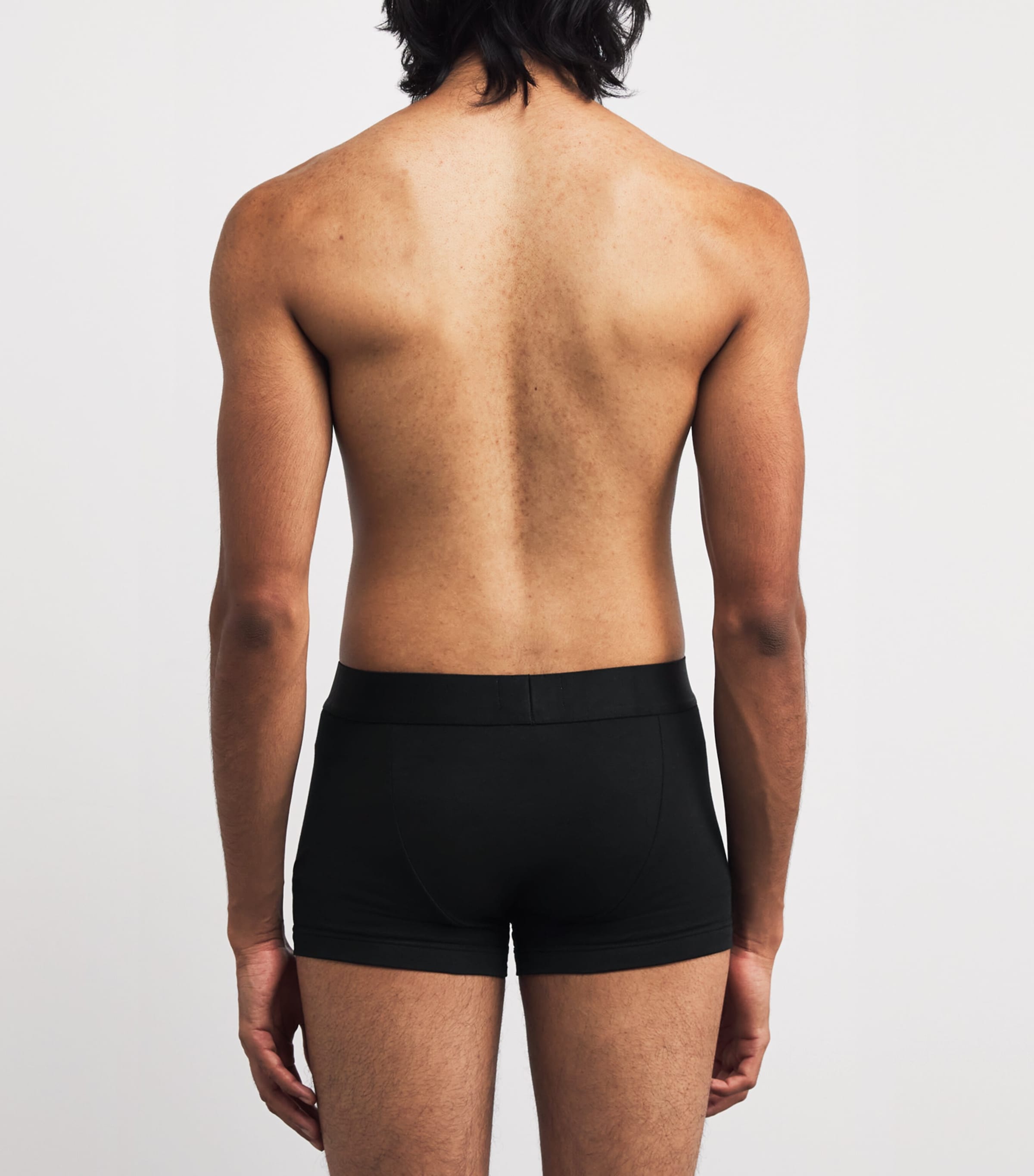 Stretch-Cotton Logo Trunks UC001 BLACK Image 3