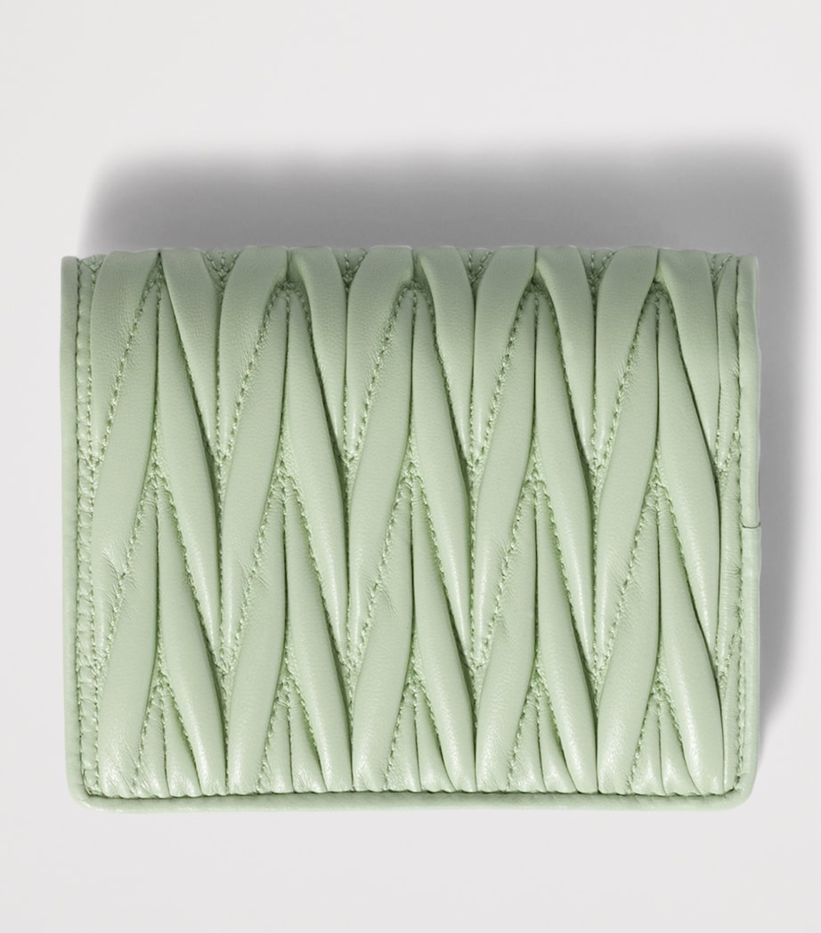 Small Leather Matelassé Wallet F0934 Image 3