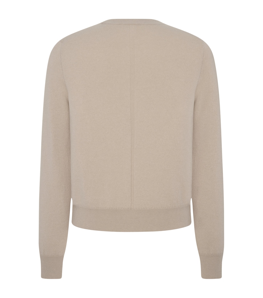 The Row Mens Benji Cashmere Sweater Limestone Image 2