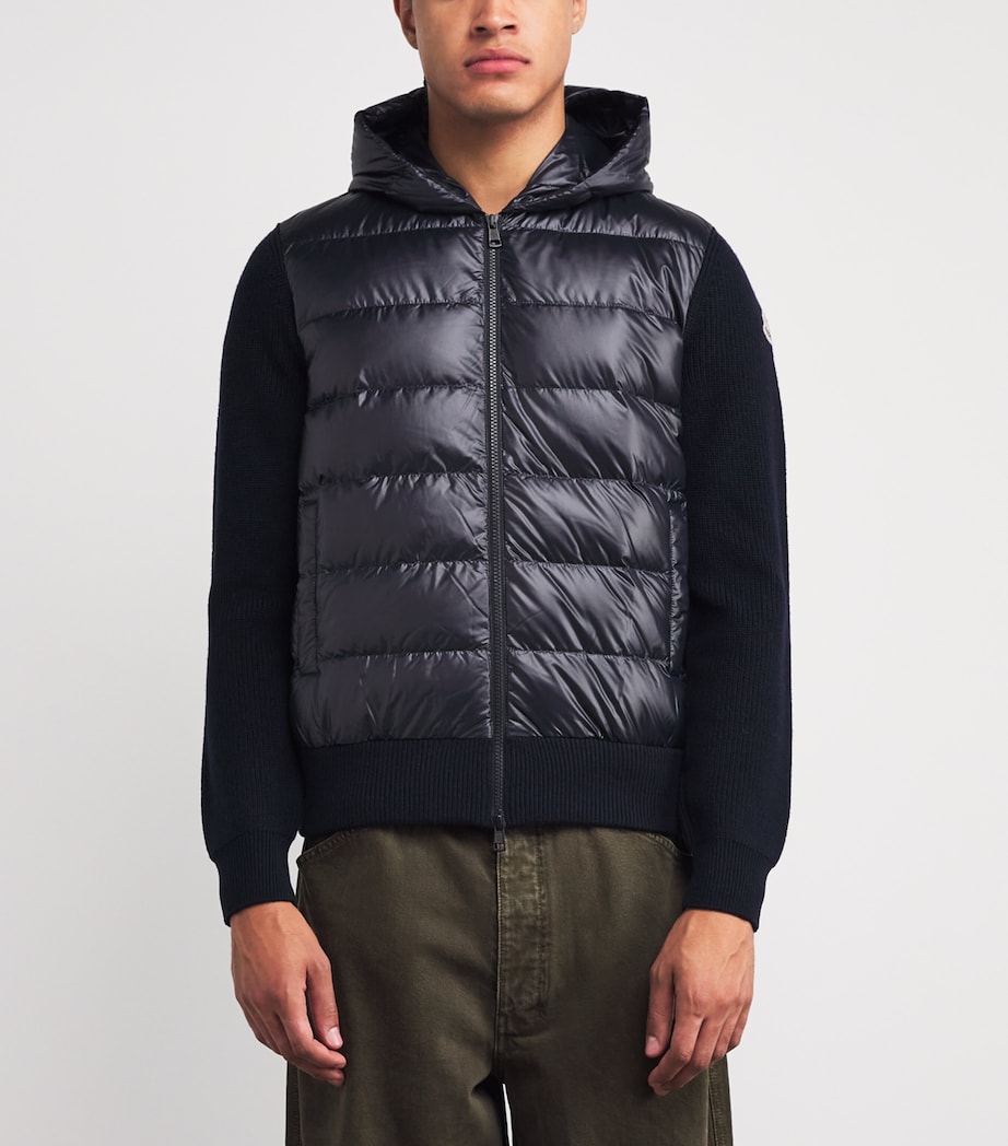 Wool Down-Front Hoodie 778 Image 3