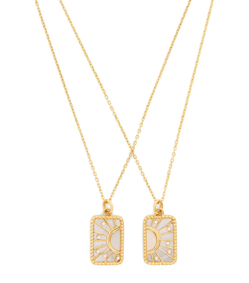 L'ATELIER NAWBAR Yellow Gold, Diamond and Pearl My Other Half Necklace Yellow Gold