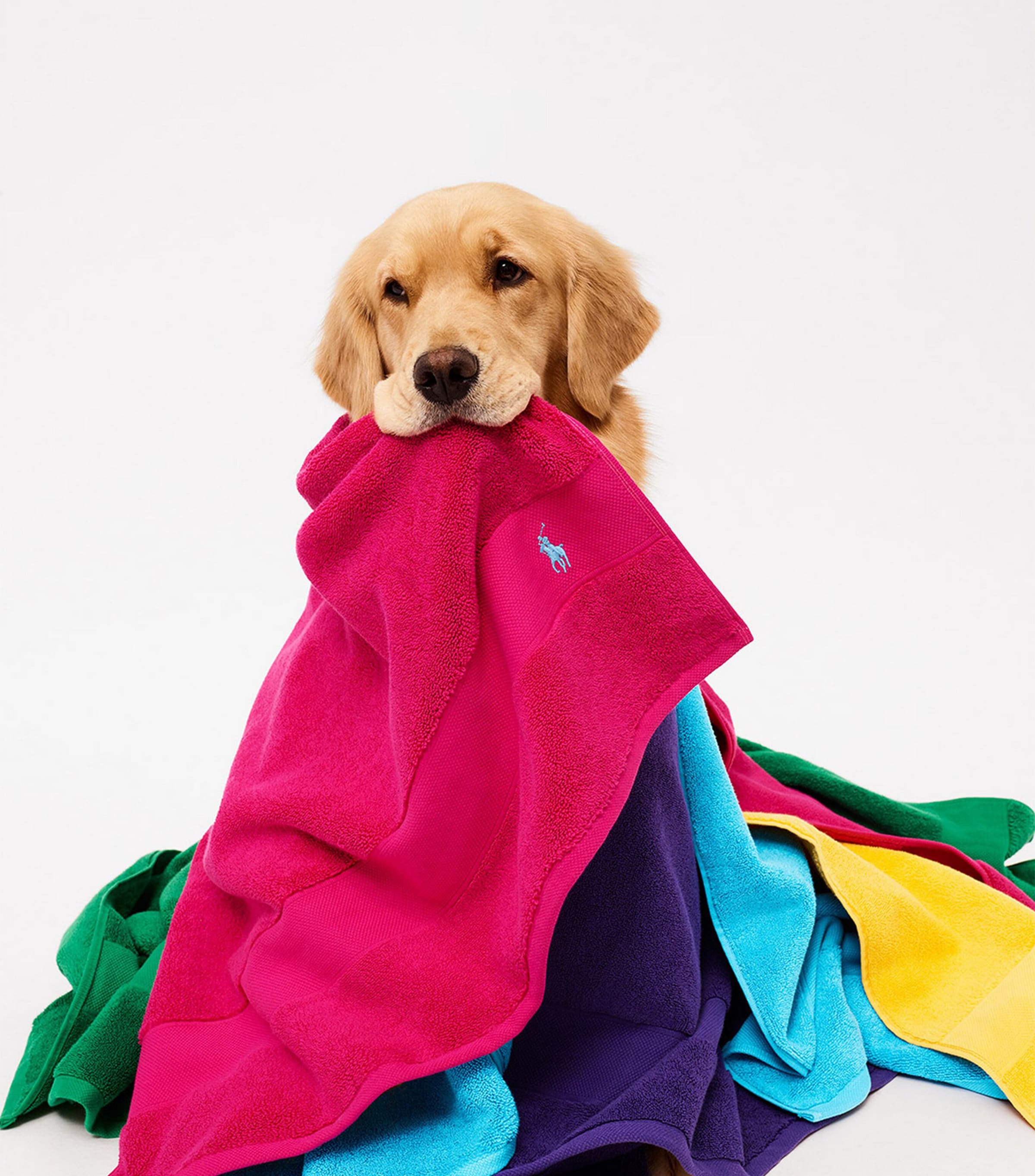 Polo Player Bath Towel (70cm x 140cm) SKY PINK Image 4