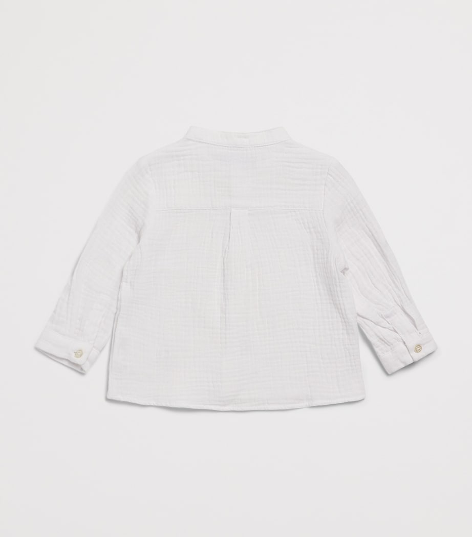 Tartine et Chocolat Cotton Mandarin Collar Shirt (3 Months-4 Years) Image 2