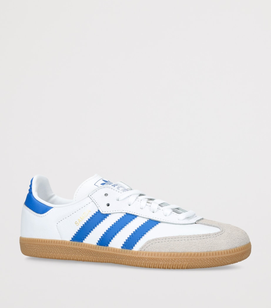 Leather Samba OG Sneakers WHITE/NAVY Image 3