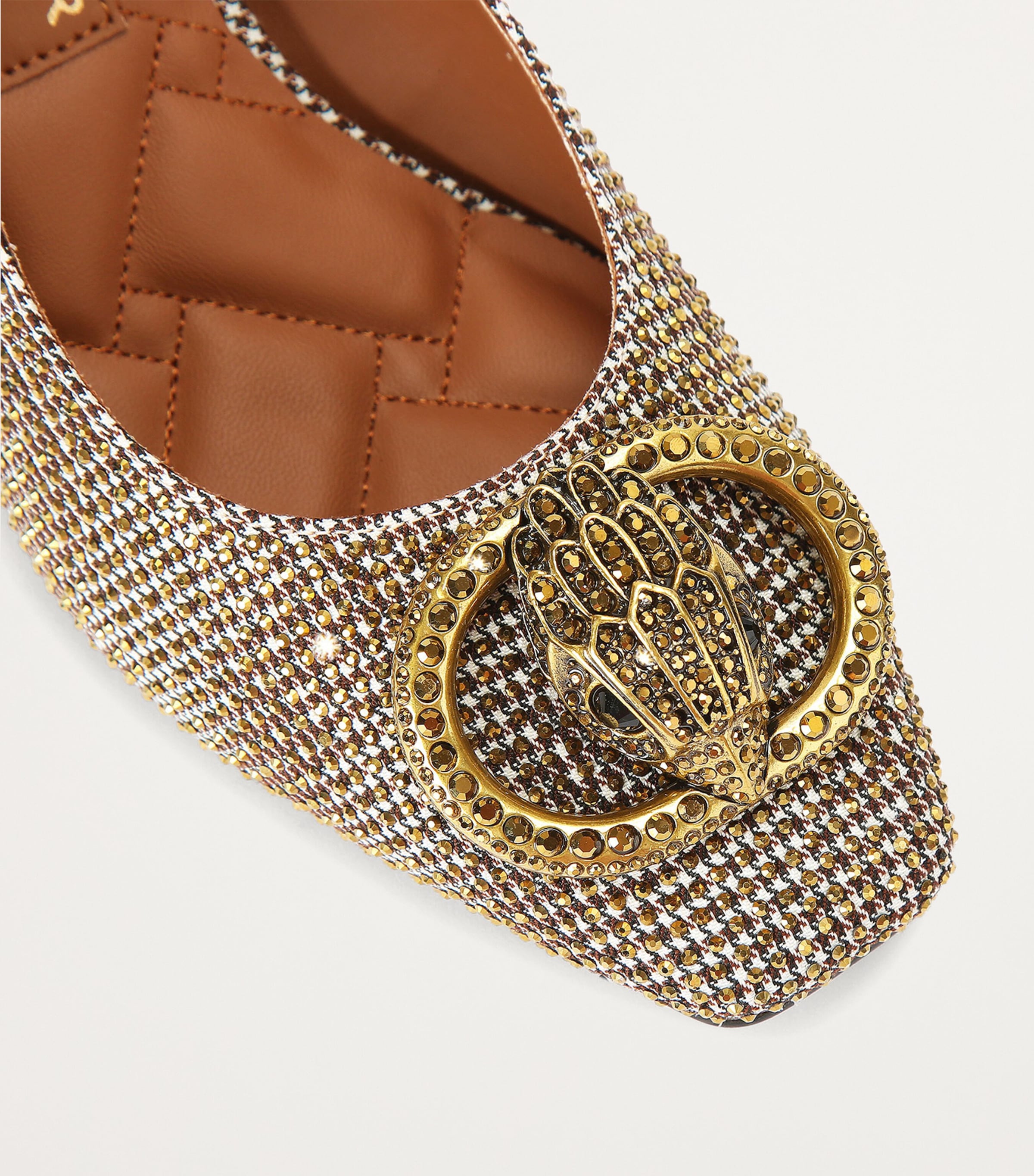 Embellished Chelsea Slingback Pumps BEIGE Image 4