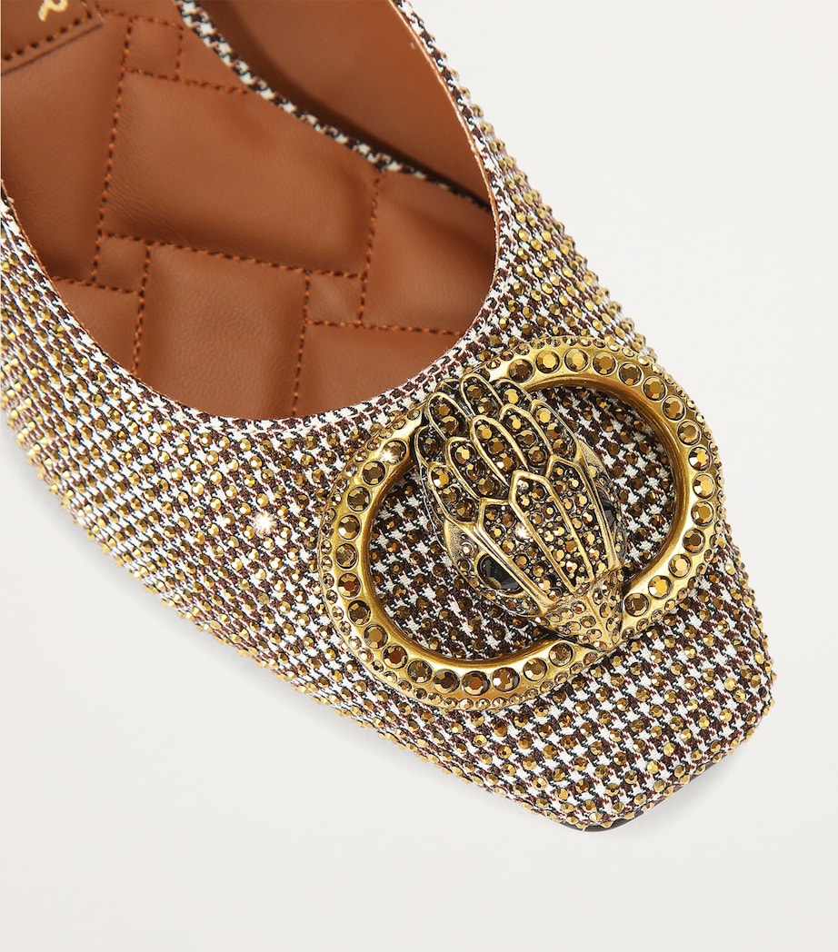 Embellished Chelsea Slingback Pumps BEIGE Image 4