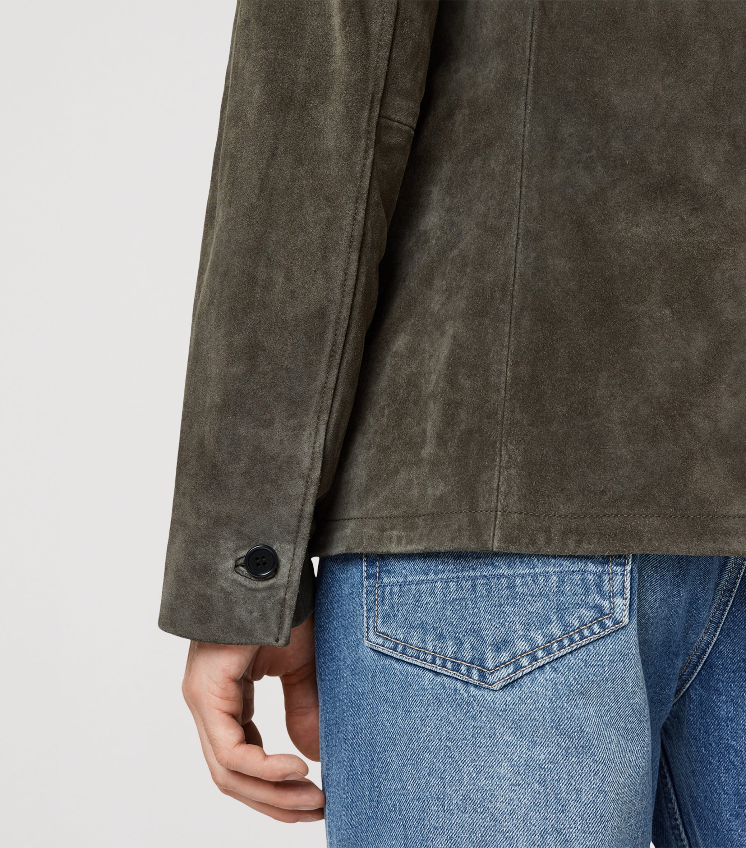 Suede Hornett Blazer GULL BROWN Image 5