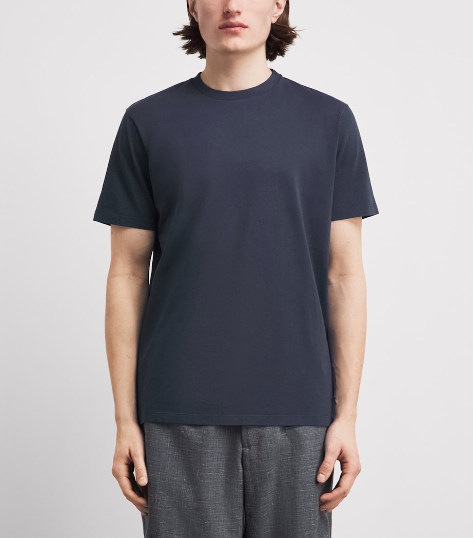 Barena Mens Cotton T-Shirt Navy Image 4