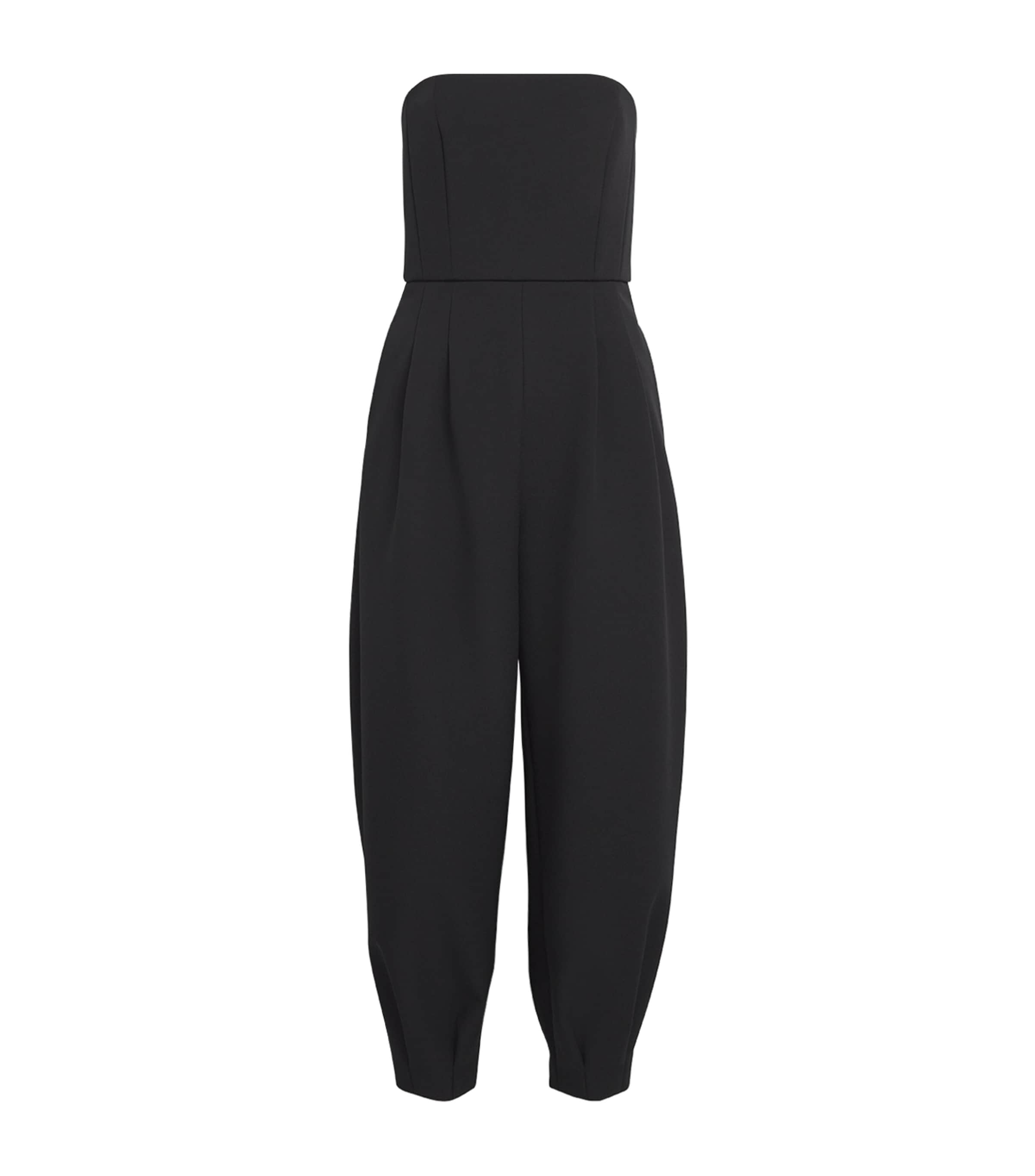 Off-The-Shoulder Jumpsuit BLACK Image 1