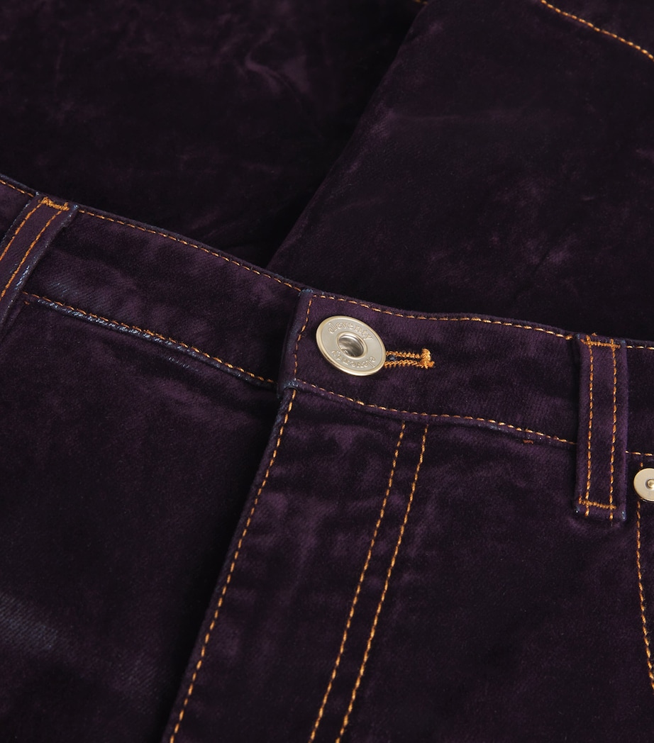Eleventy Womens Velvet Trousers Mosto Image 5