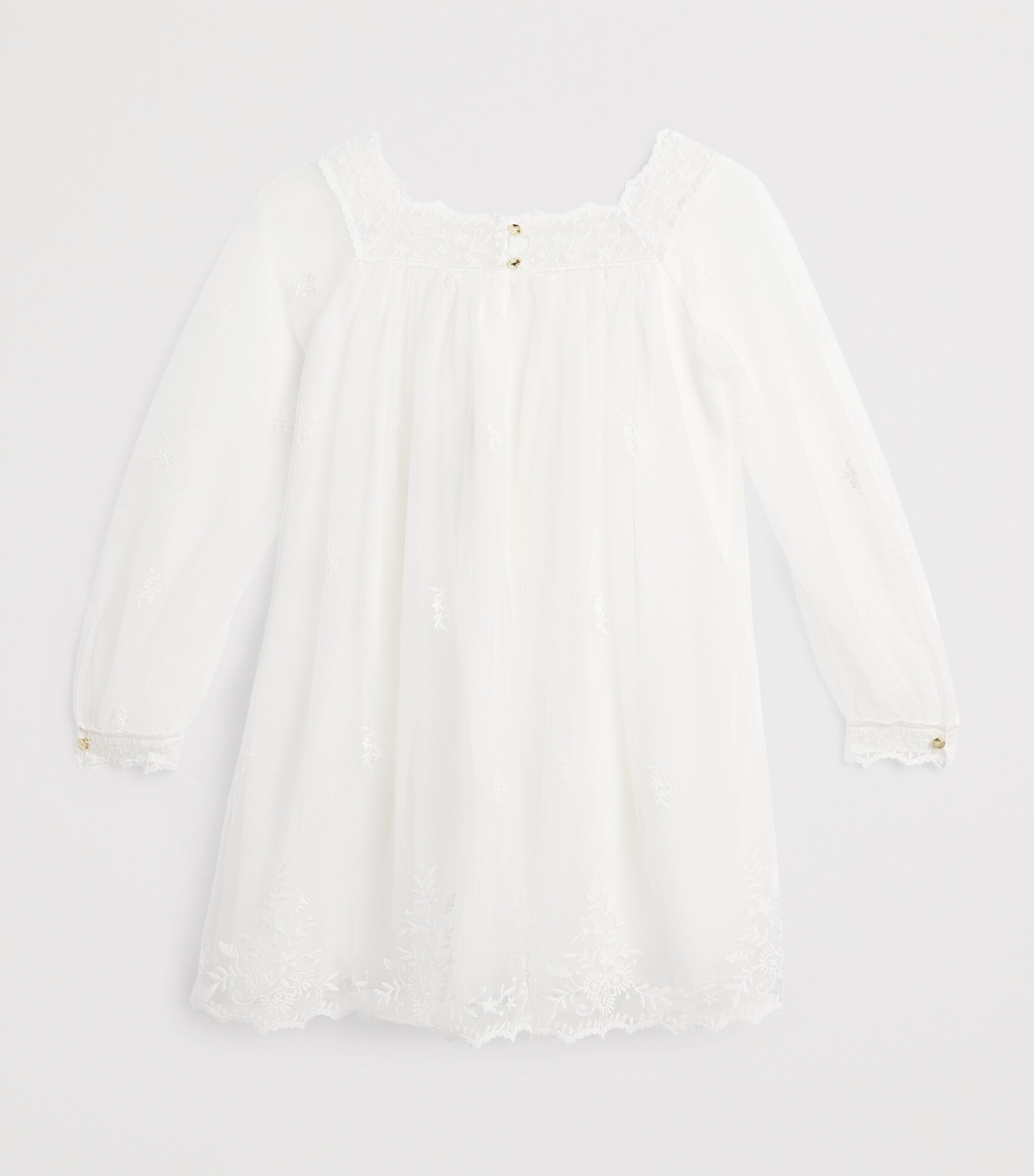 Chloé Kids Embroidered Ceremony Dress (4-14 Years) Image 2