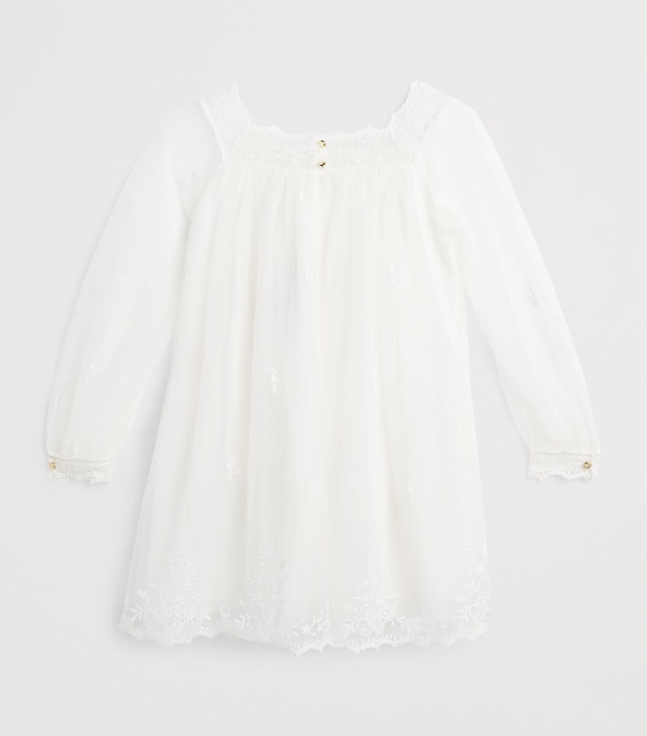 Chloé Kids Embroidered Ceremony Dress (4-14 Years) Image 2