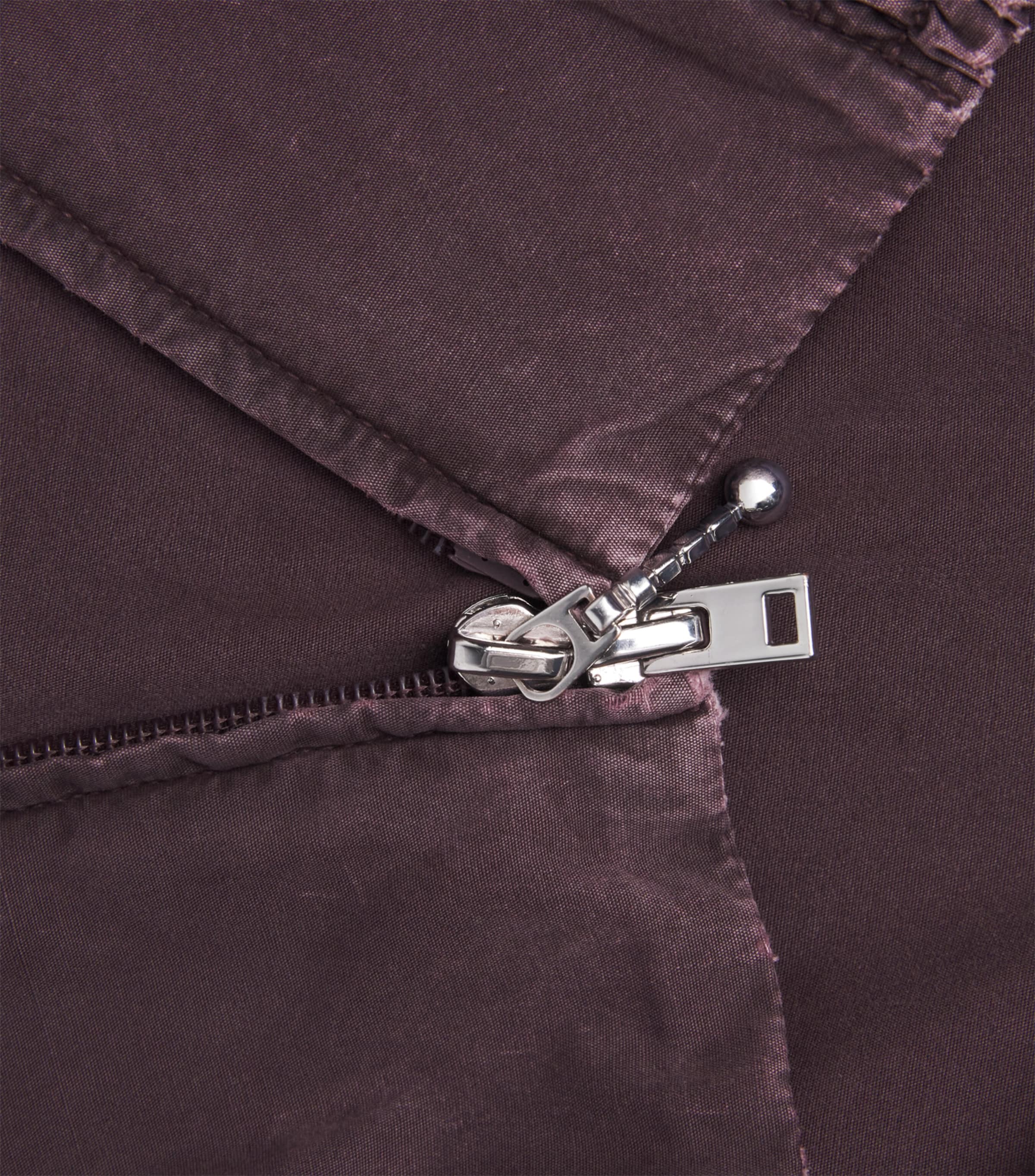 AGOLDE Mens Cotton Marshall Bomber Jacket Creased Puce Image 6