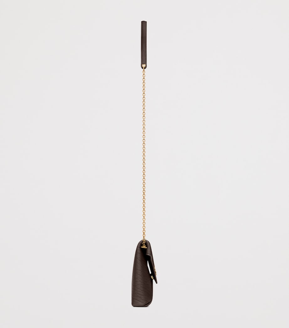 Saint Laurent Small Leather Cassandre Envelope Shoulder Bag Image 3