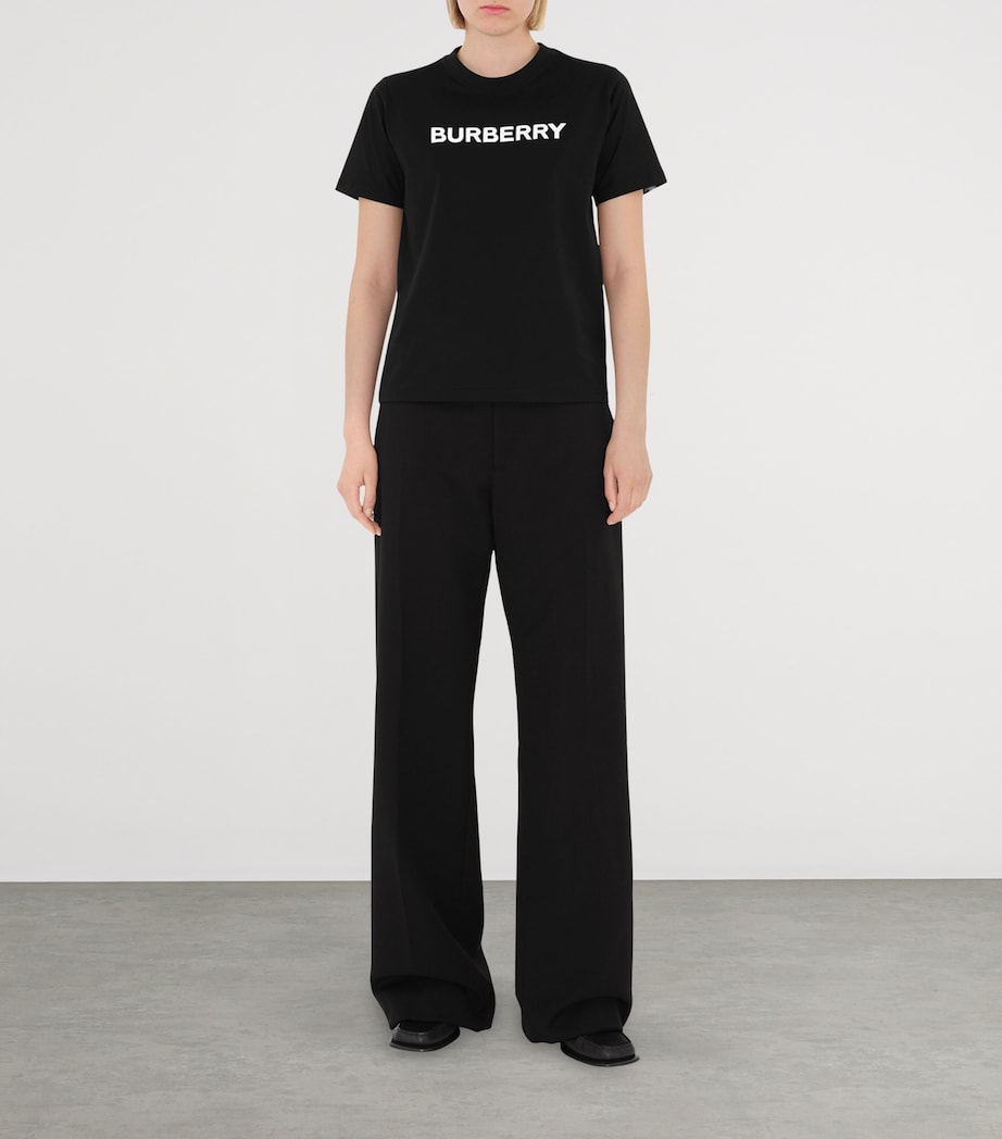 Cotton Logo T-Shirt BLACK Image 2