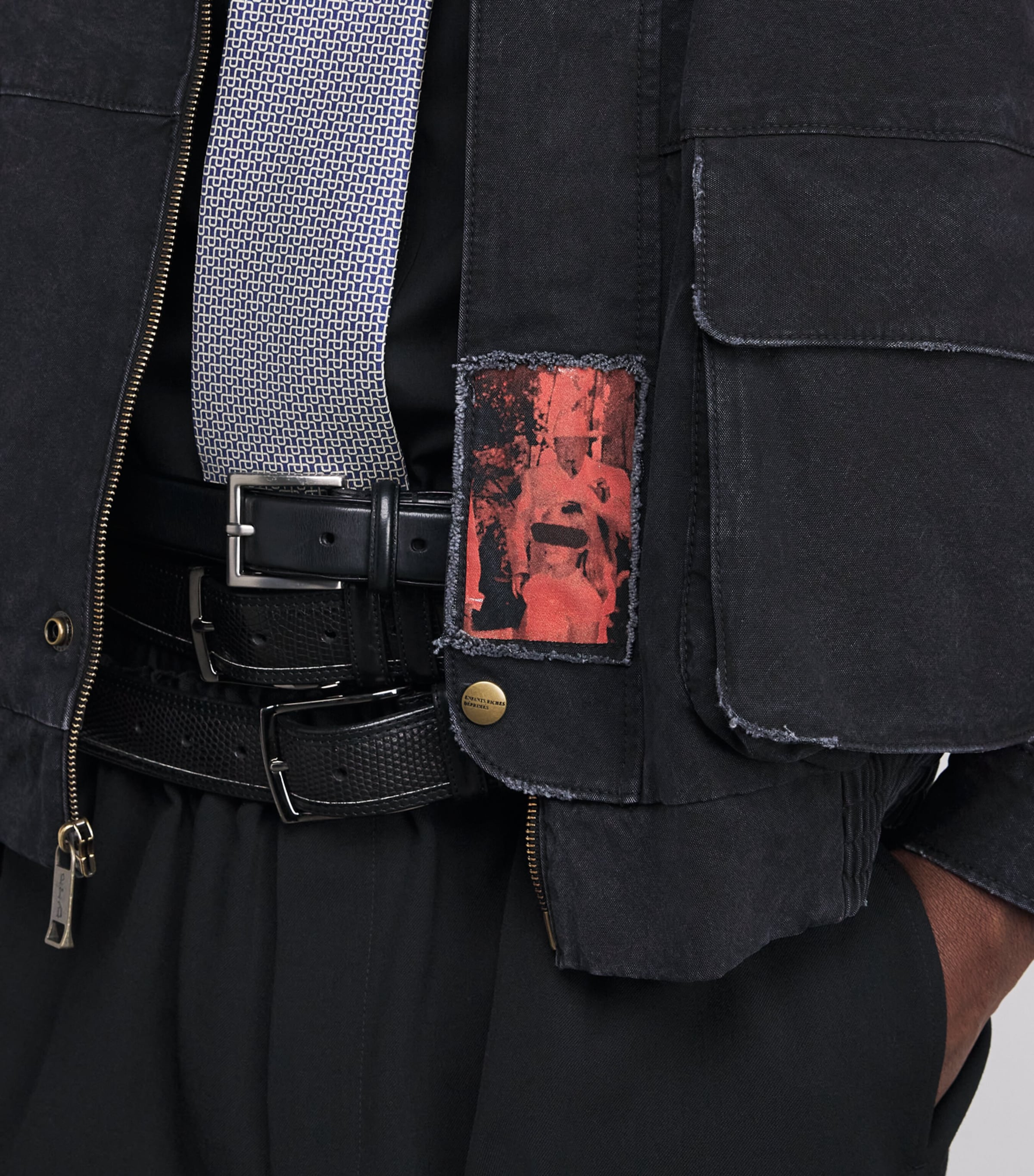 Cotton Constructivist Hunting Jacket FADED BLACK Image 6