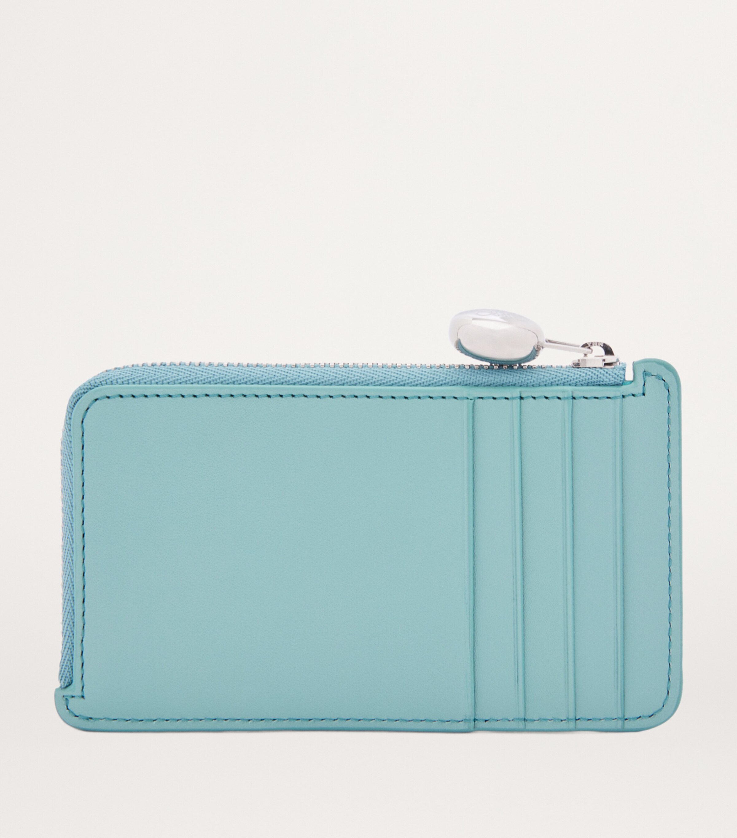 Leather Pebble Card Holder WATER Image 2