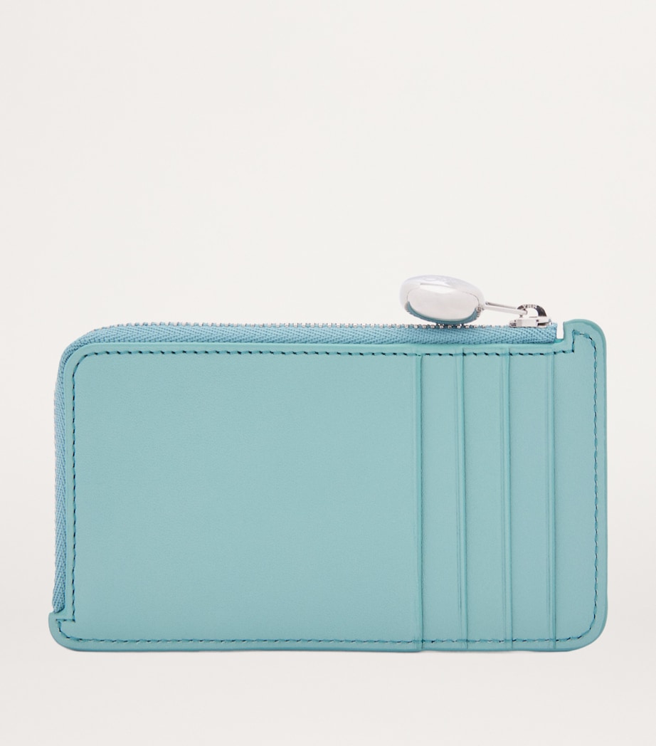 Leather Pebble Card Holder WATER Image 2