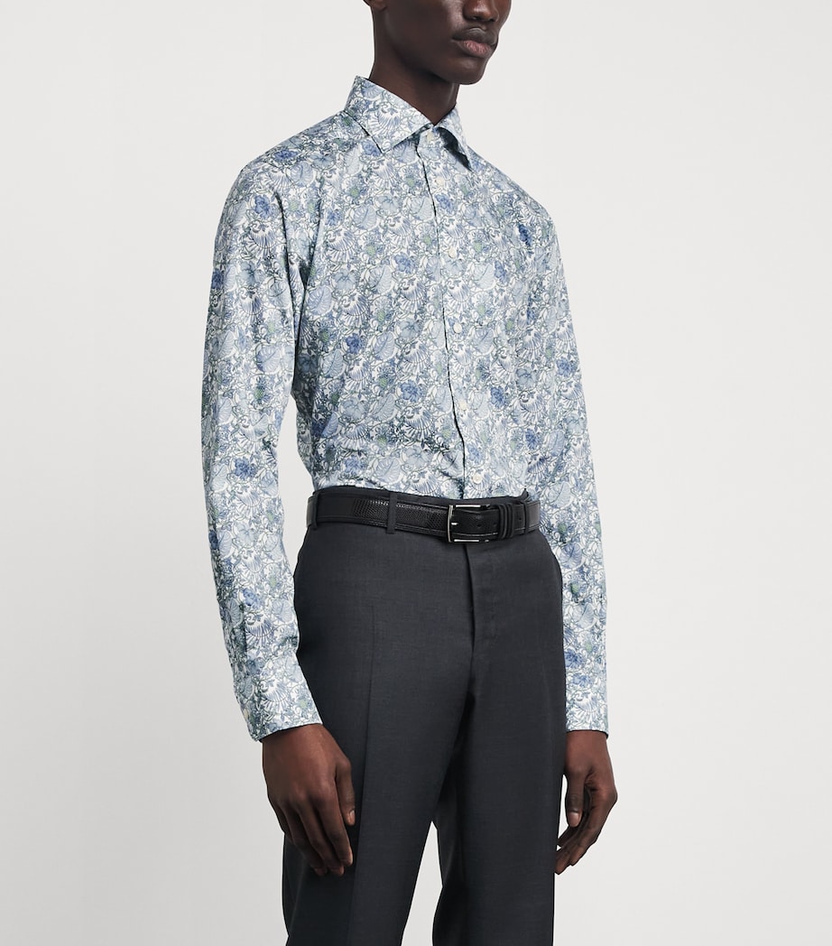 Signature Twill Floral Shirt MID GREEN Image 3