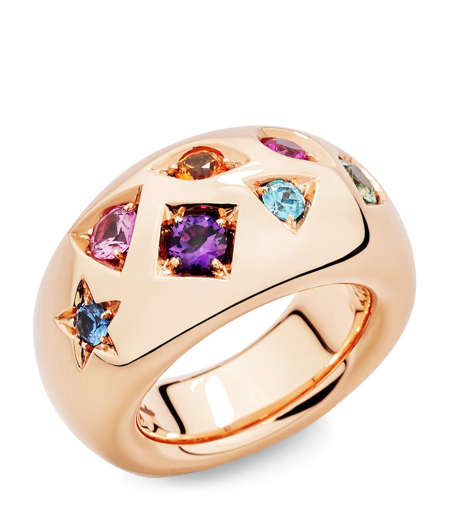 Rose Gold and Gemstone Iconica Ring 000VA Image 1