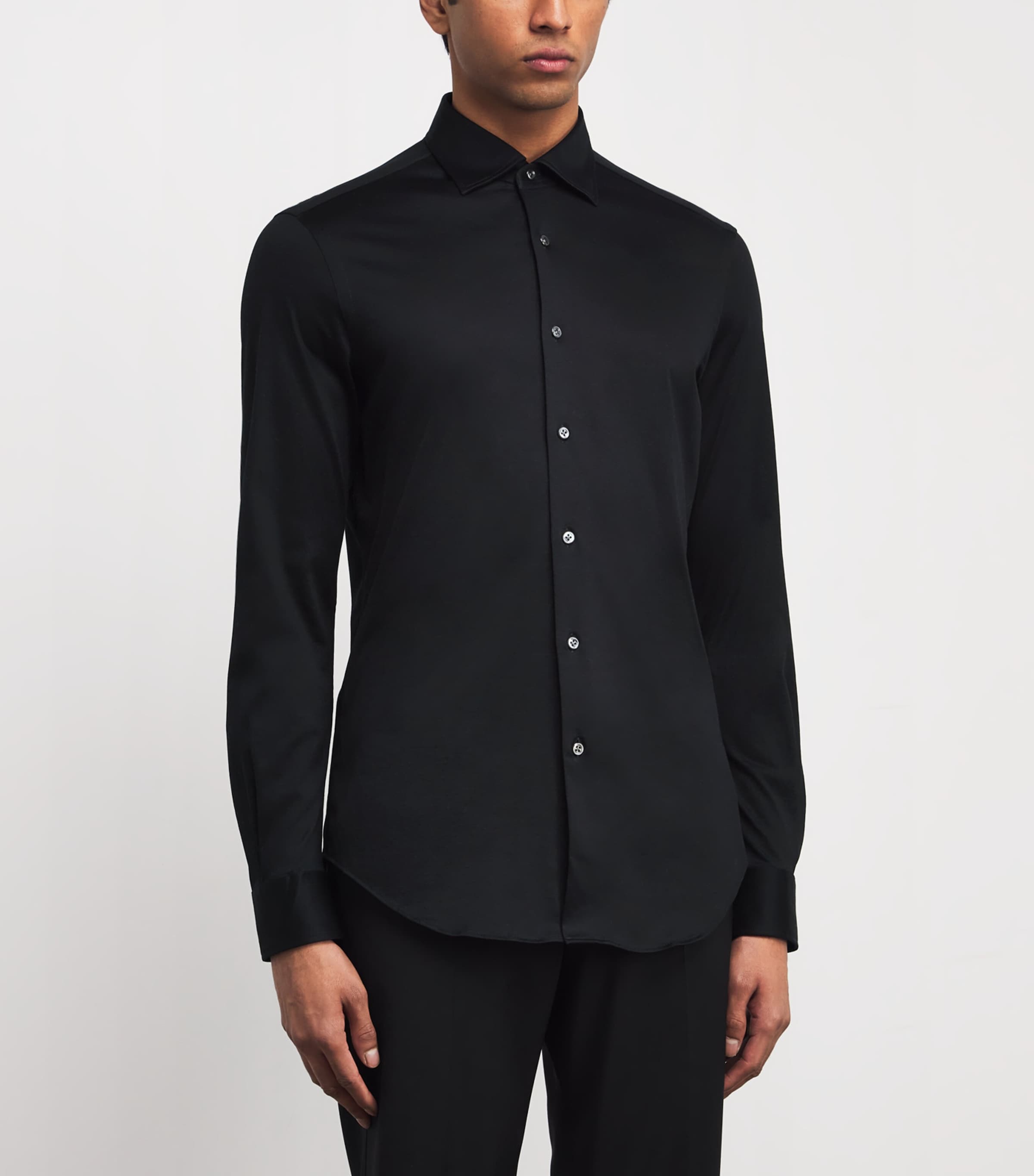 Cotton Effortless Shirt 20 BLACK Image 3