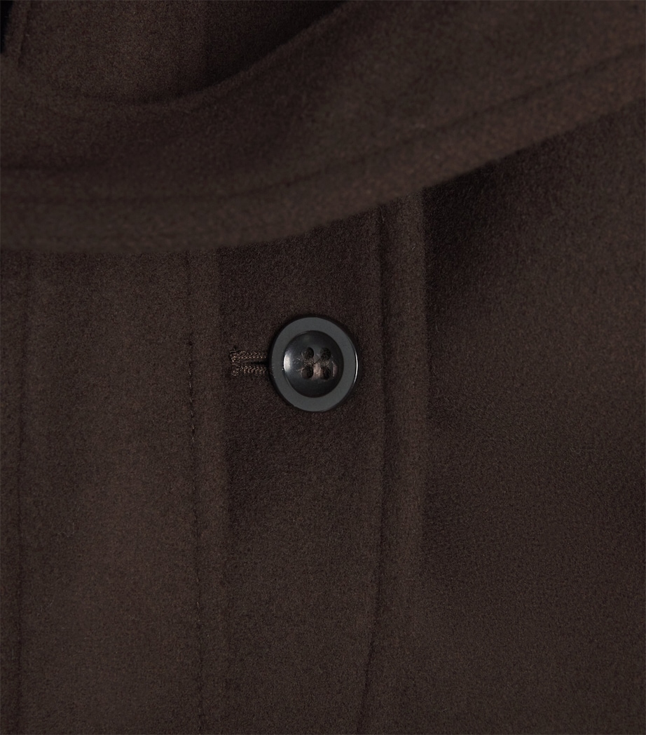 Claudie Pierlot Womens Wool-Blend Belted Coat Brown Image 6