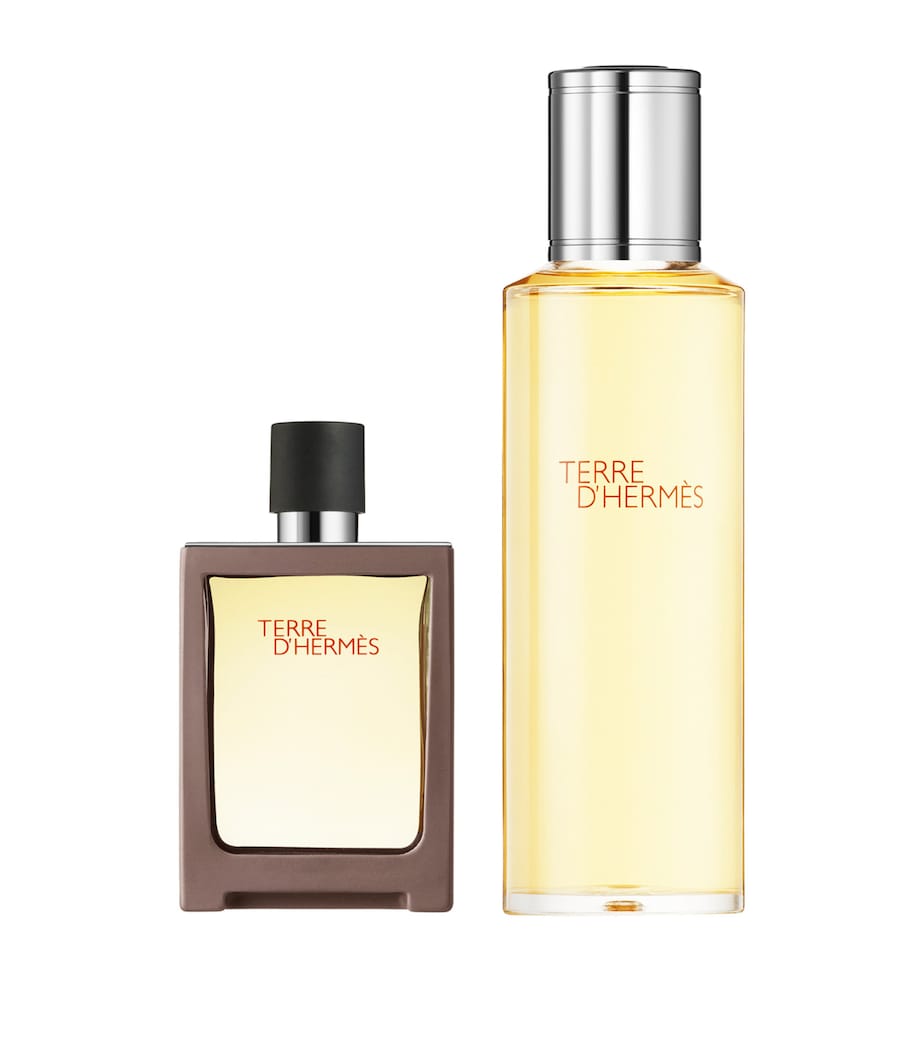 Terre d'Hermès Eau de Toilette Travel Spray and Refill Set NO COLOUR Image 1