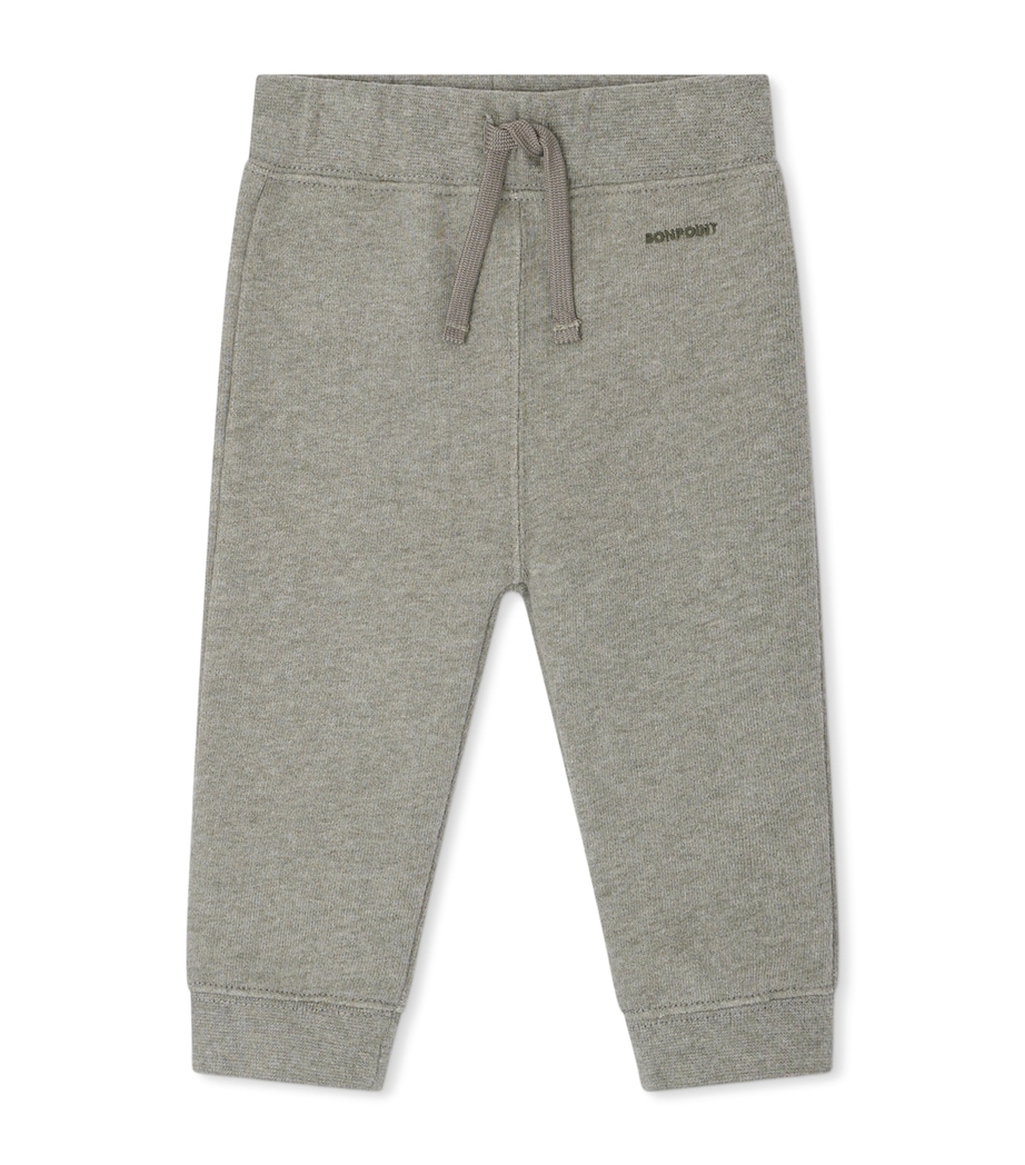 Cotton-Blend Sweatpants (1-18 Months) VERT DE GRIS Image 1