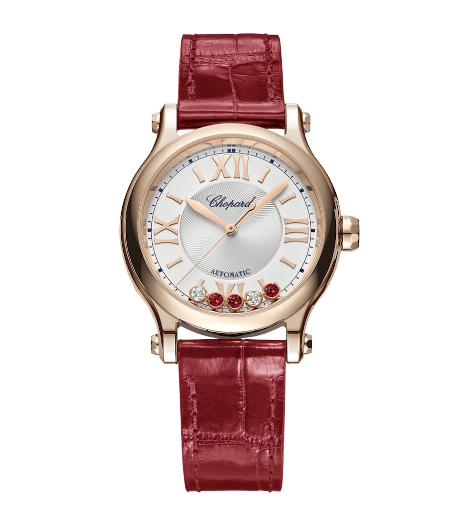 Rose Gold and Diamond Happy Sport Watch 33mm 18K ROSE GOLD Image 1