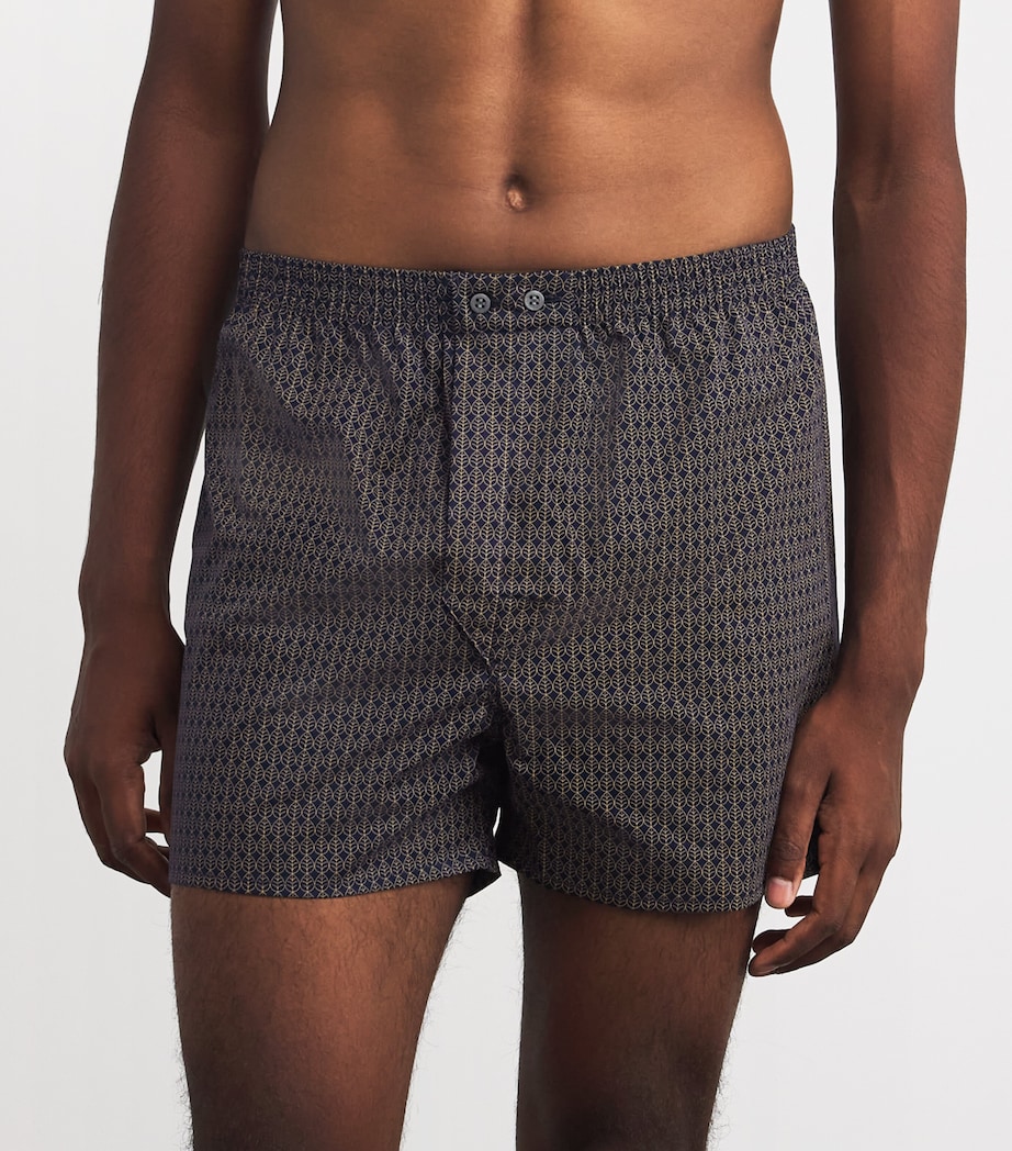 Cotton Traditional Boxers NAVY Image 2