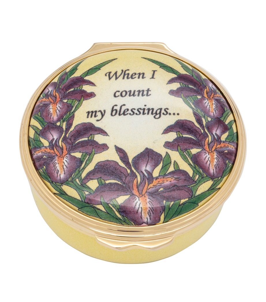 Halcyon Days Enamel When I Count My Blessings Box Image 1